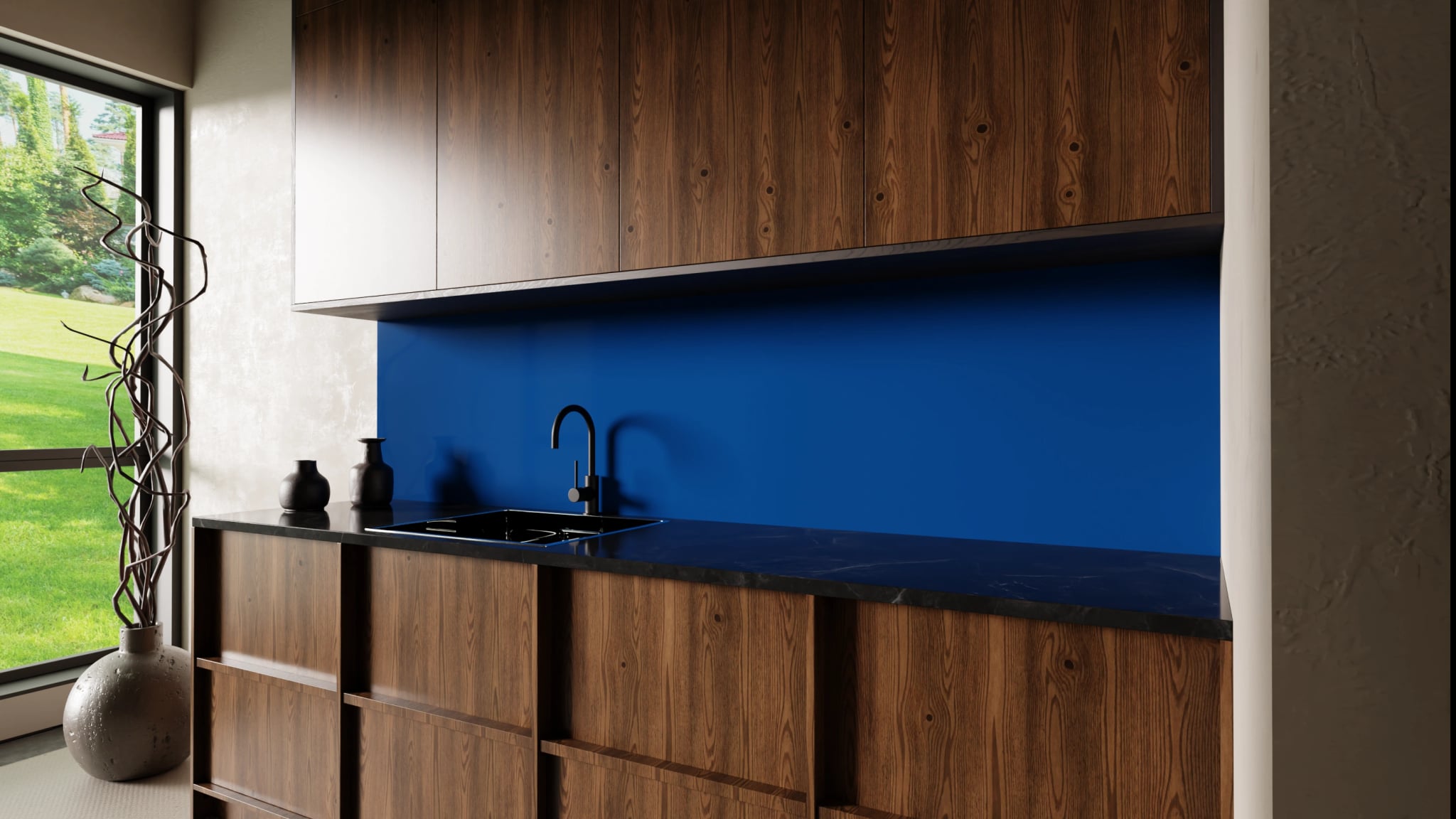 Küchenrückwand - Marineblau – Bild 2