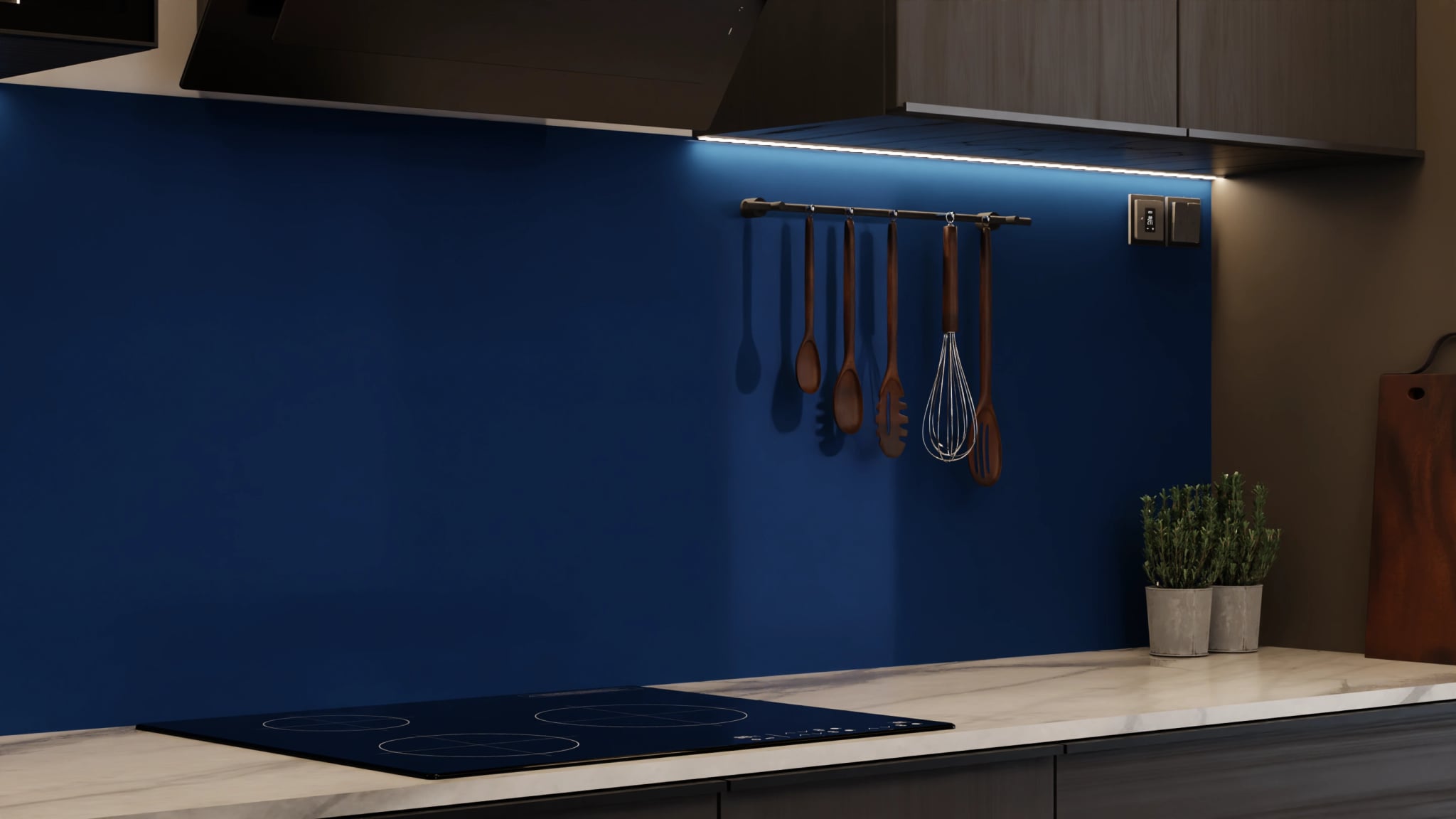 Küchenrückwand - Marineblau – Bild 7