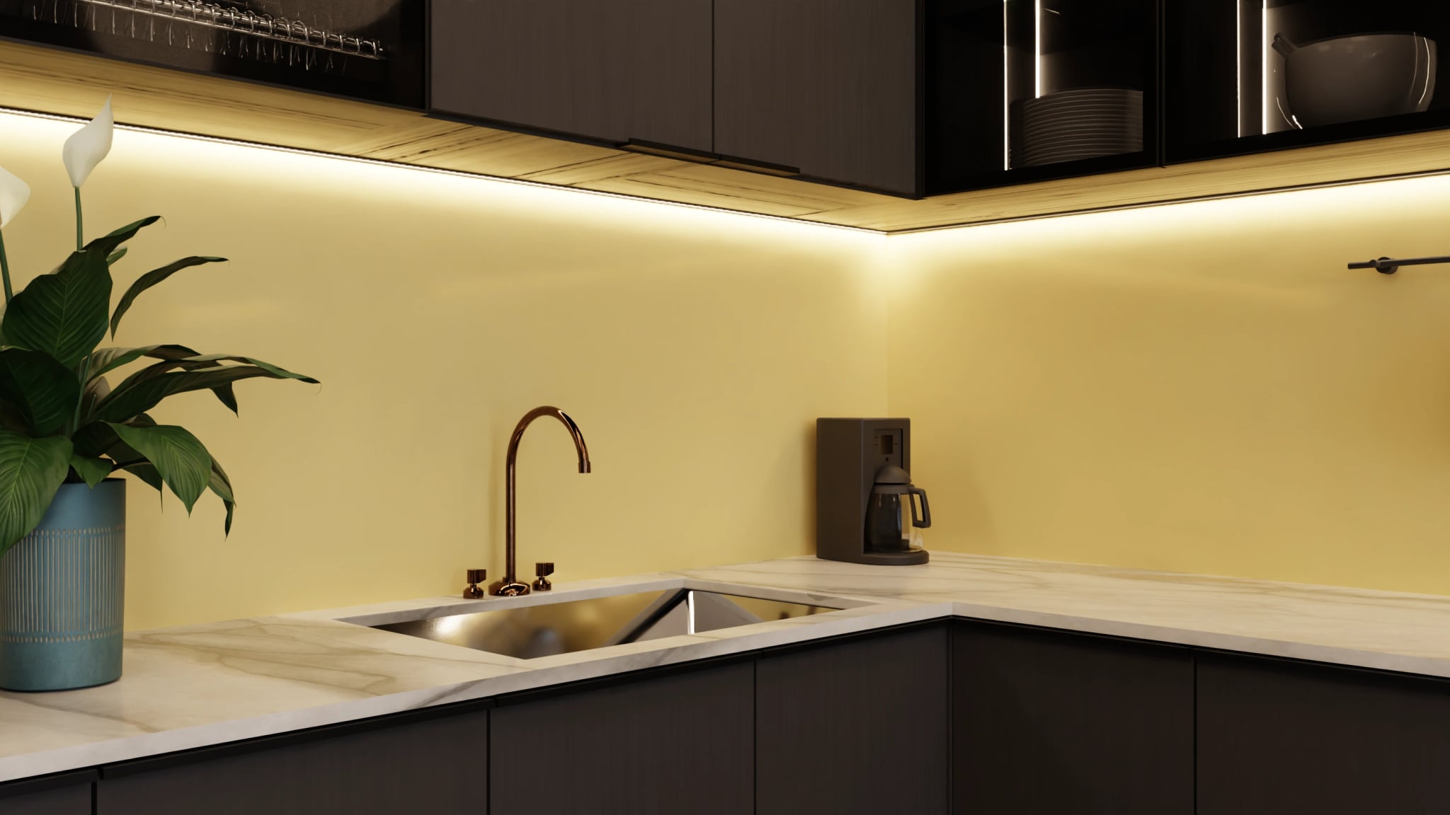Küchenrückwand - Sandbeige – Bild 5