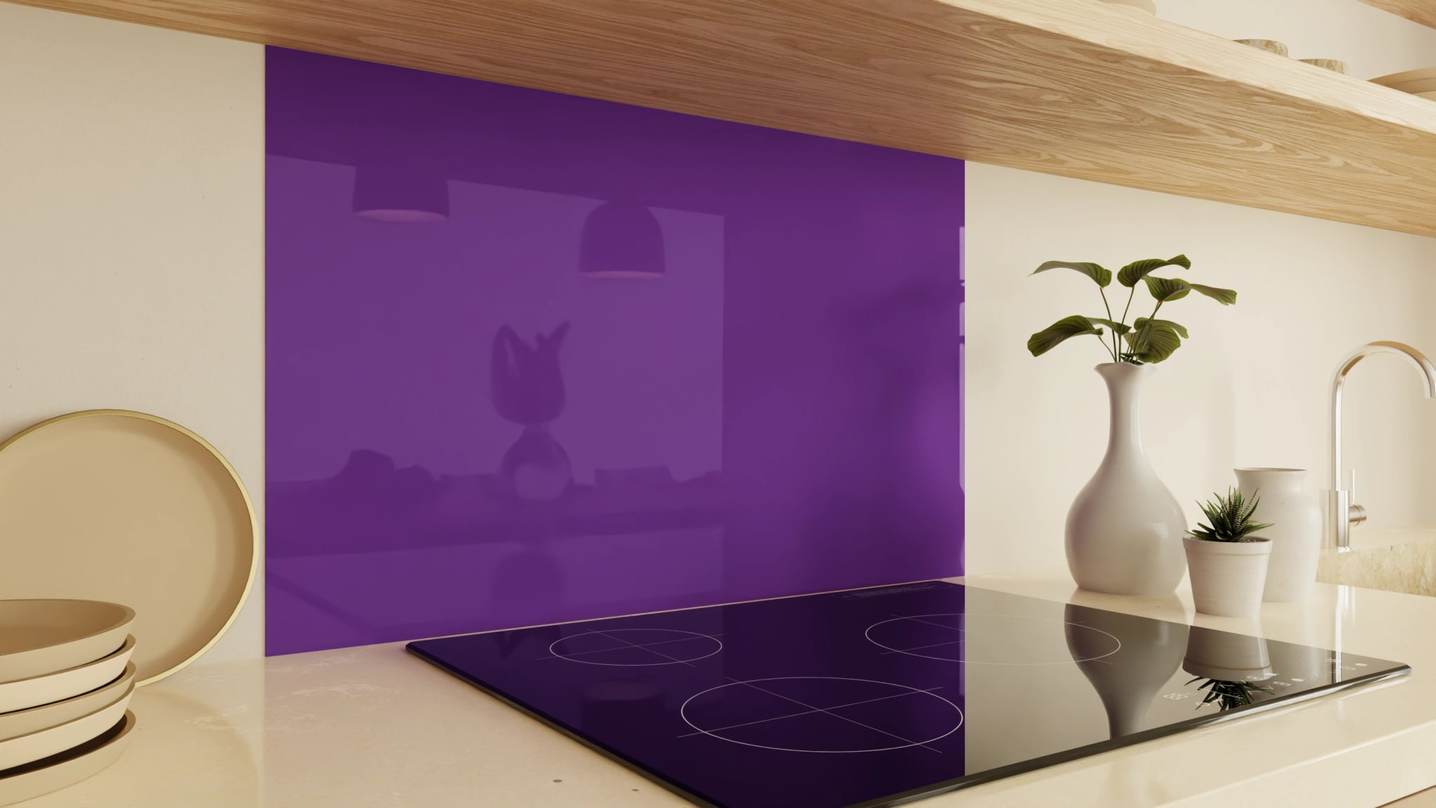Spritzschutz - Tiefviolett – Bild 2
