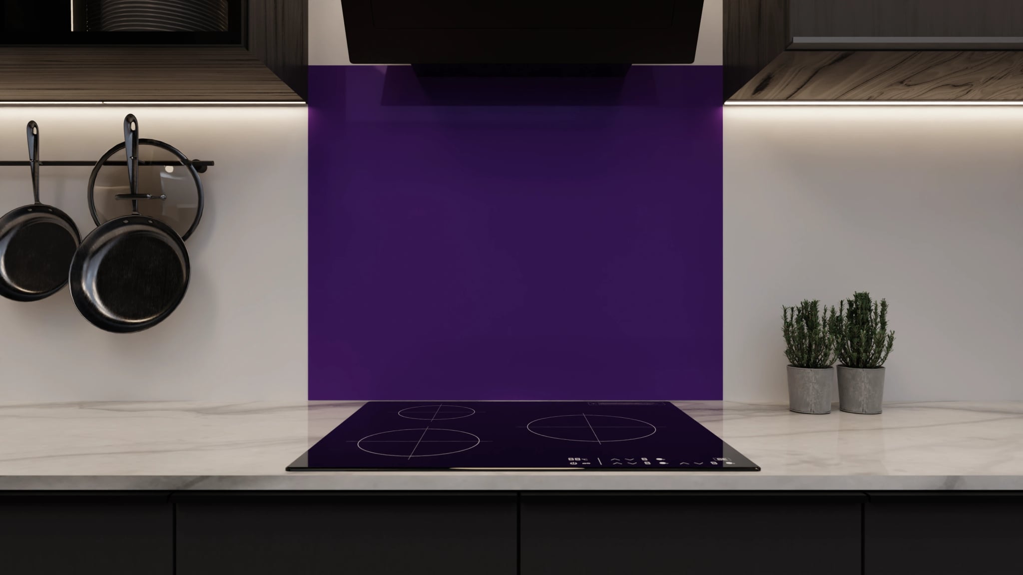 Spritzschutz - Tiefviolett – Bild 3