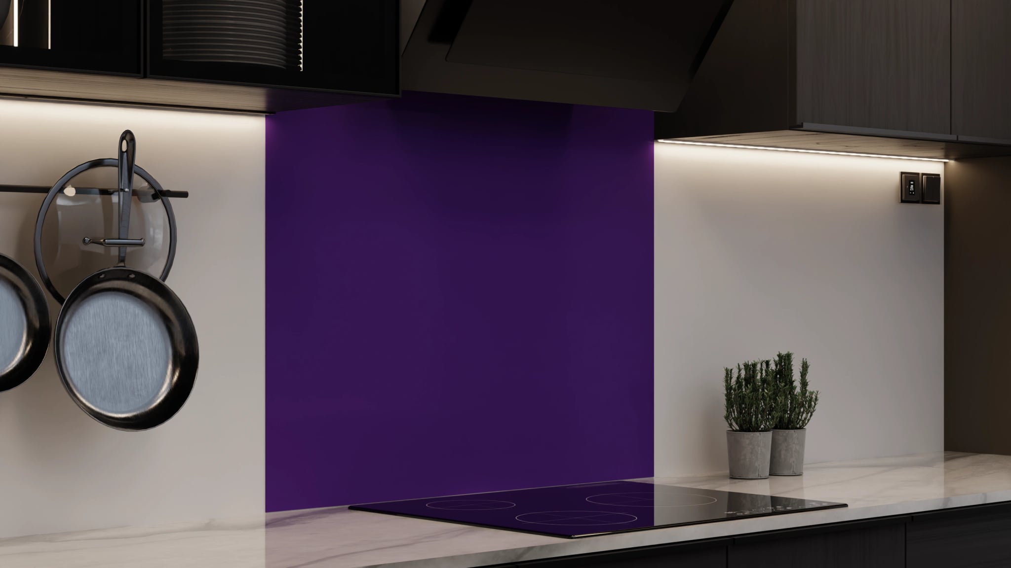 Spritzschutz - Tiefviolett – Bild 4