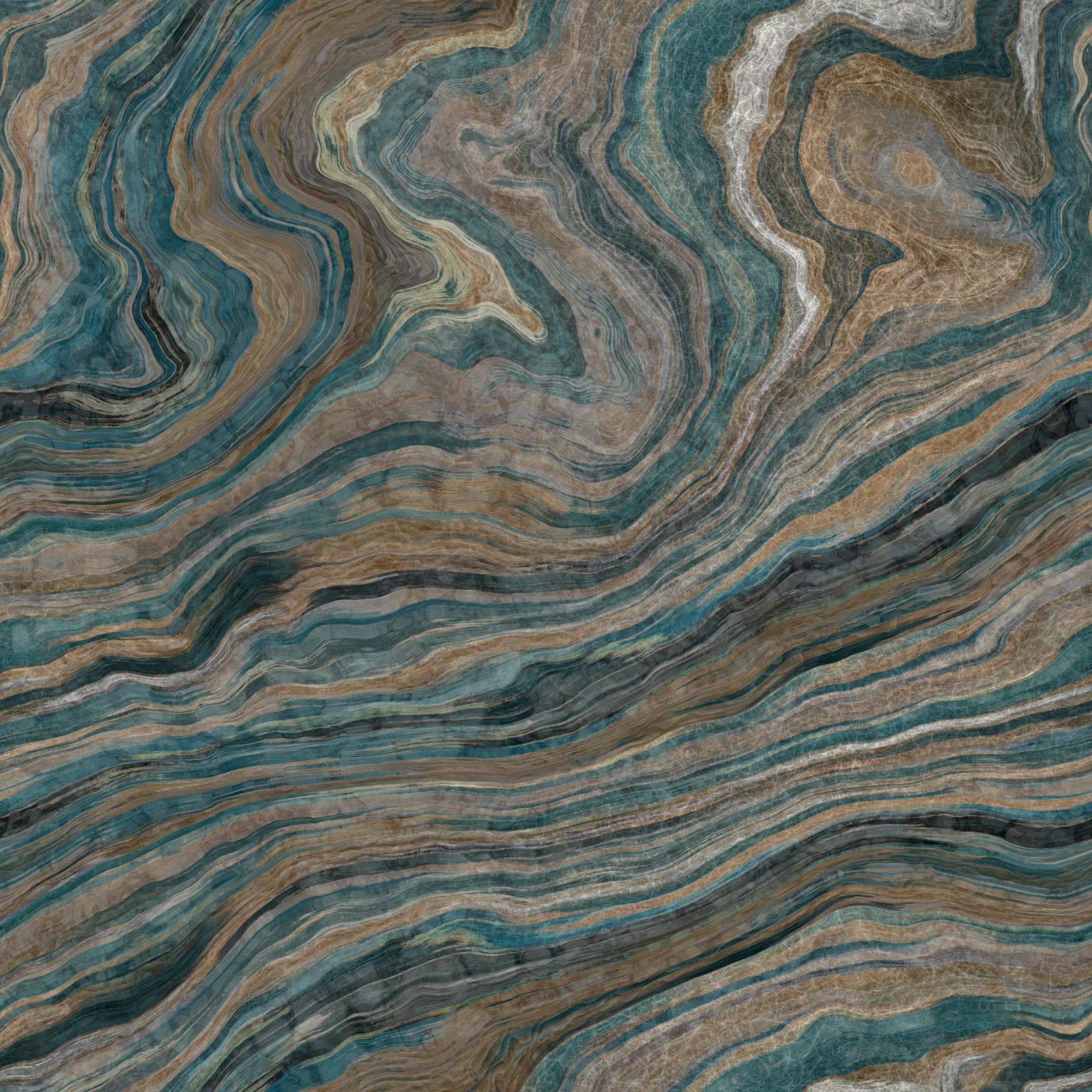 Duschrückwand - Onyx Petrol-Gold – Bild 7