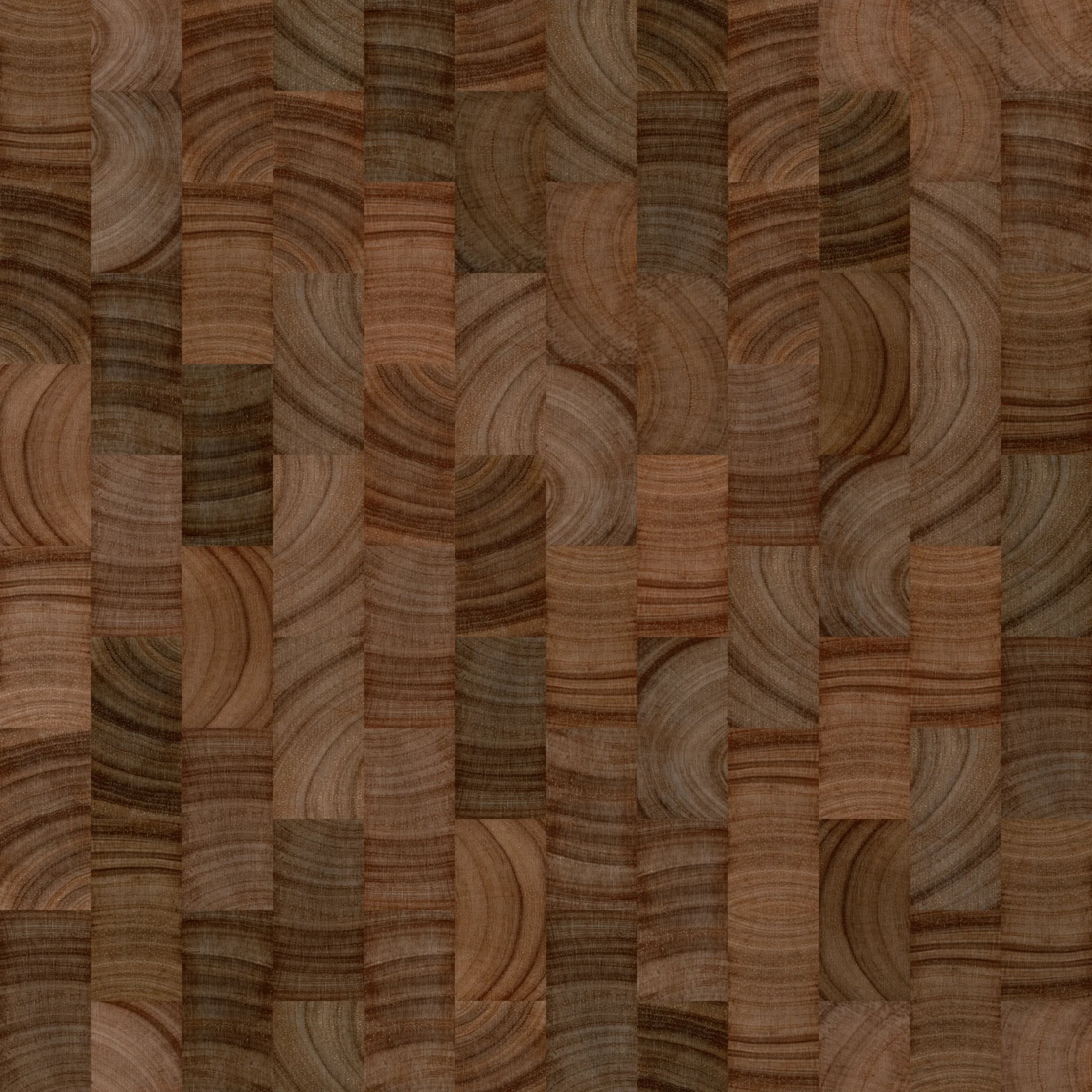Duschrückwand - Hirnholz Mosaik Dunkel – Bild 7