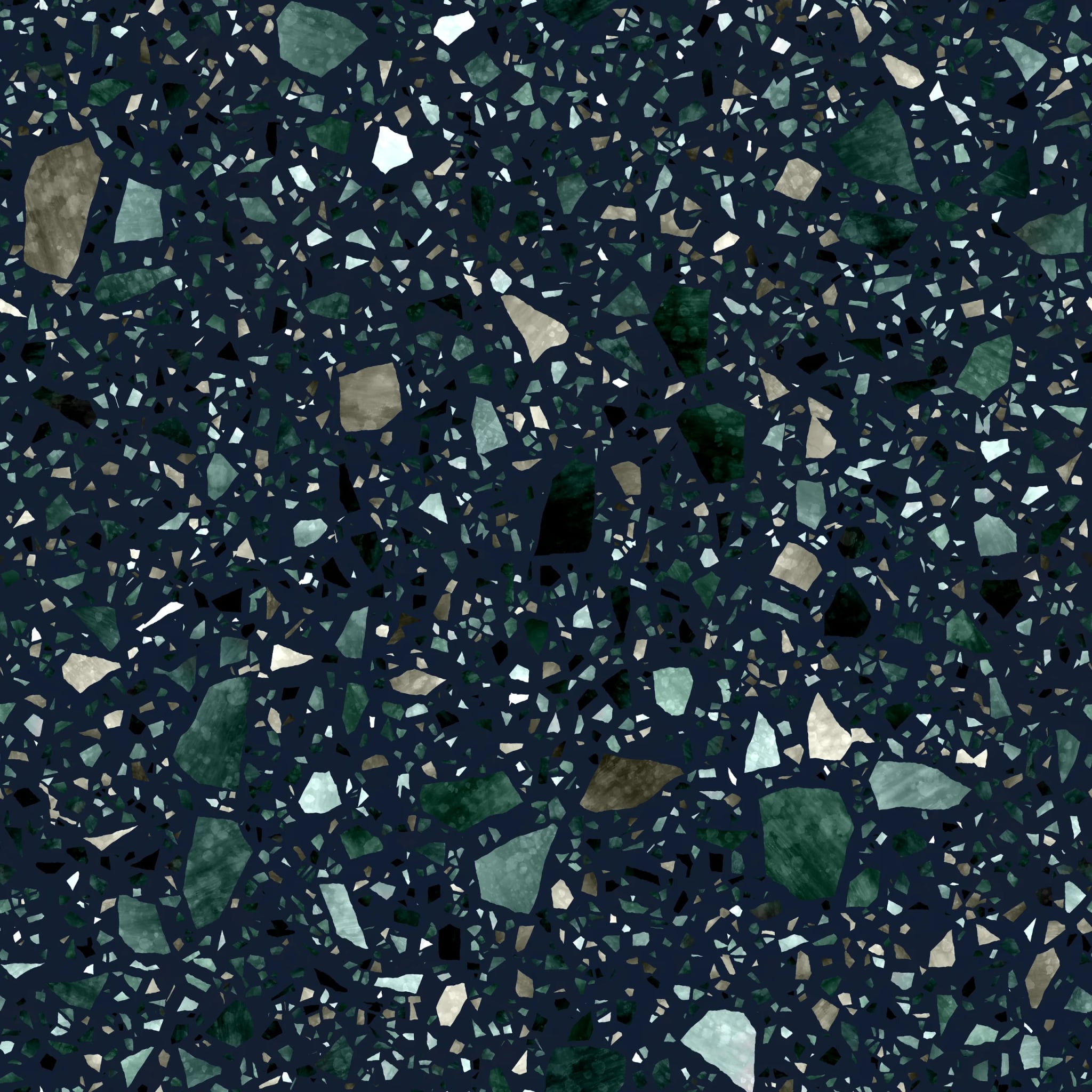 Duschrückwand - Terrazzo Nachtblau – Bild 7