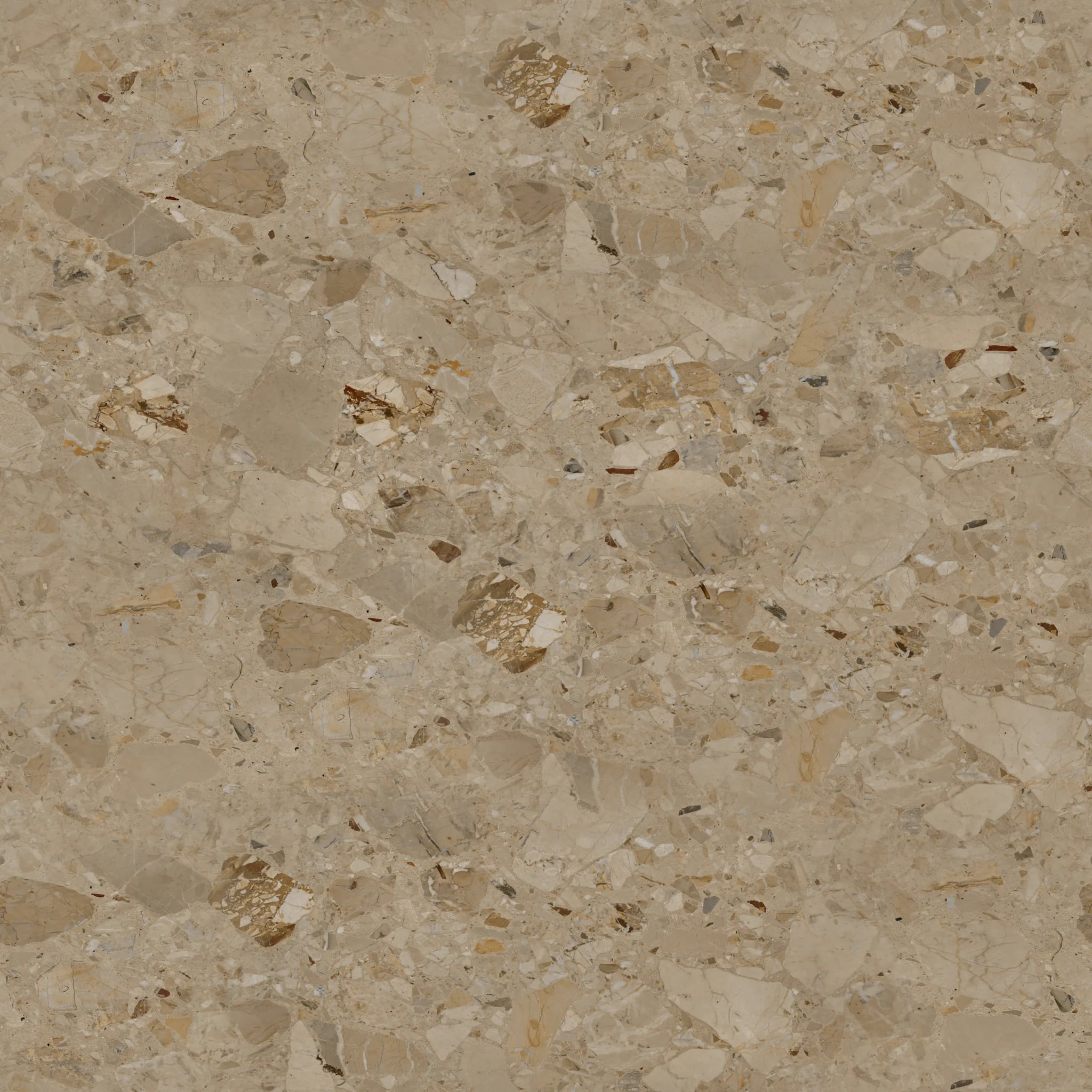 Duschrückwand - Terrazzo Sandstein – Bild 7