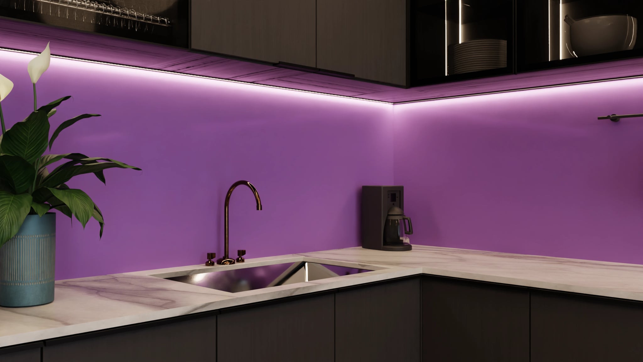 Küchenrückwand - Amethyst – Bild 5