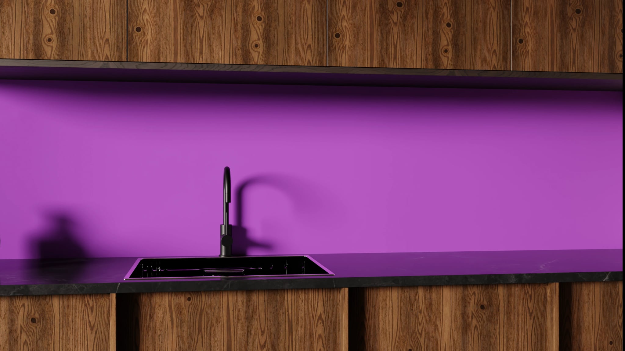 Küchenrückwand - Beerenviolett – Bild 1