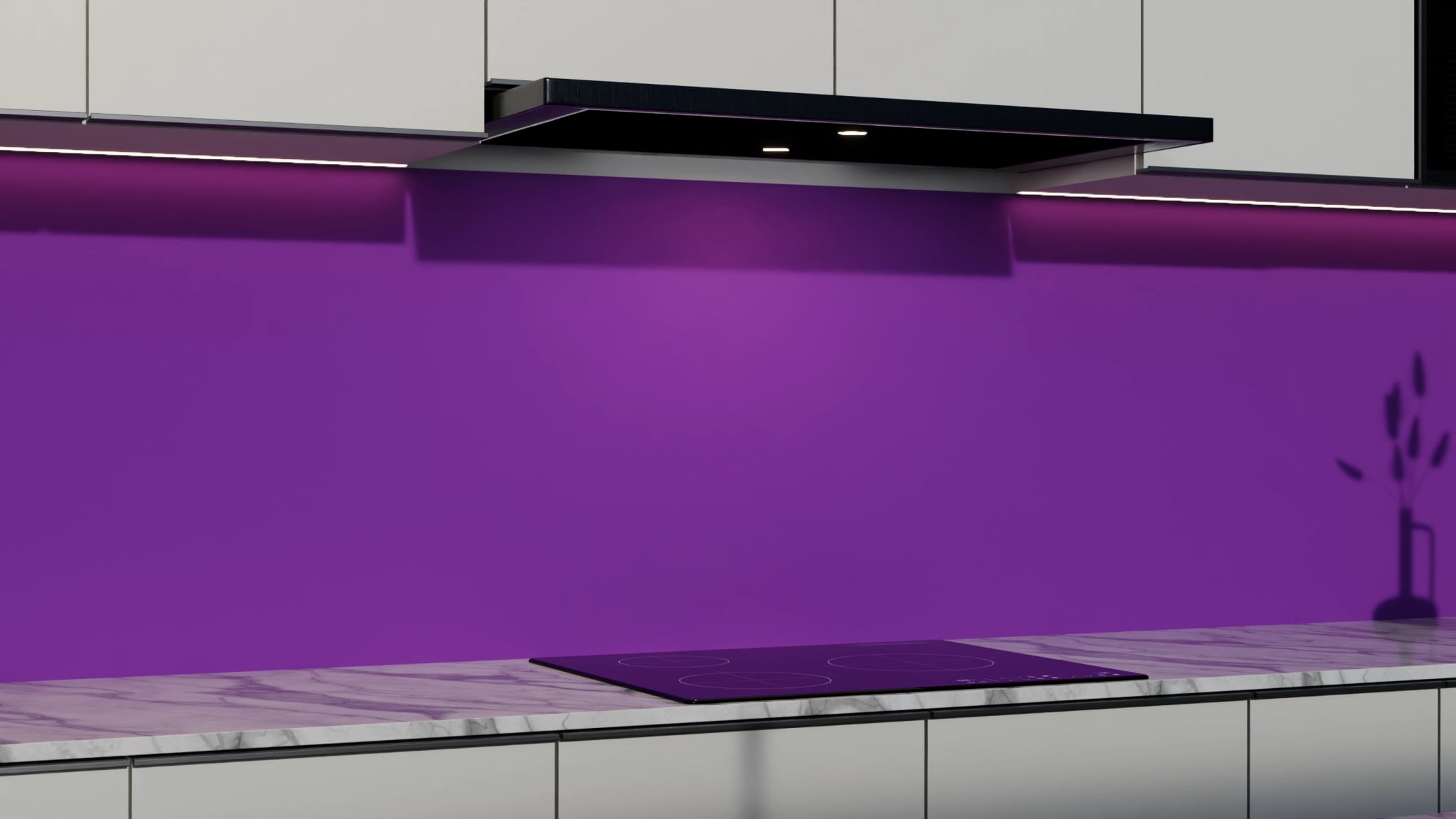 Küchenrückwand - Beerenviolett – Bild 3
