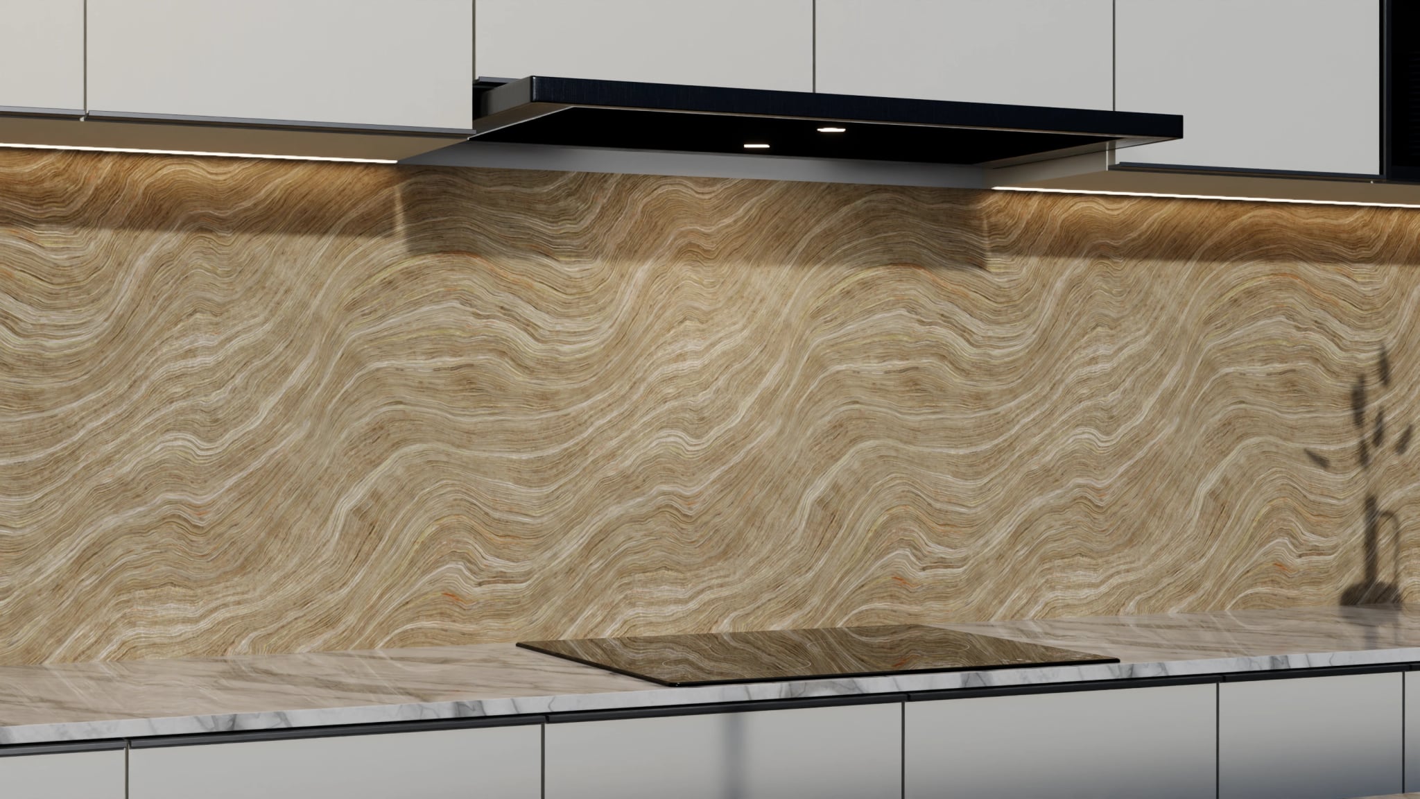 Küchenrückwand - Onyx Sand-Beige – Bild 3