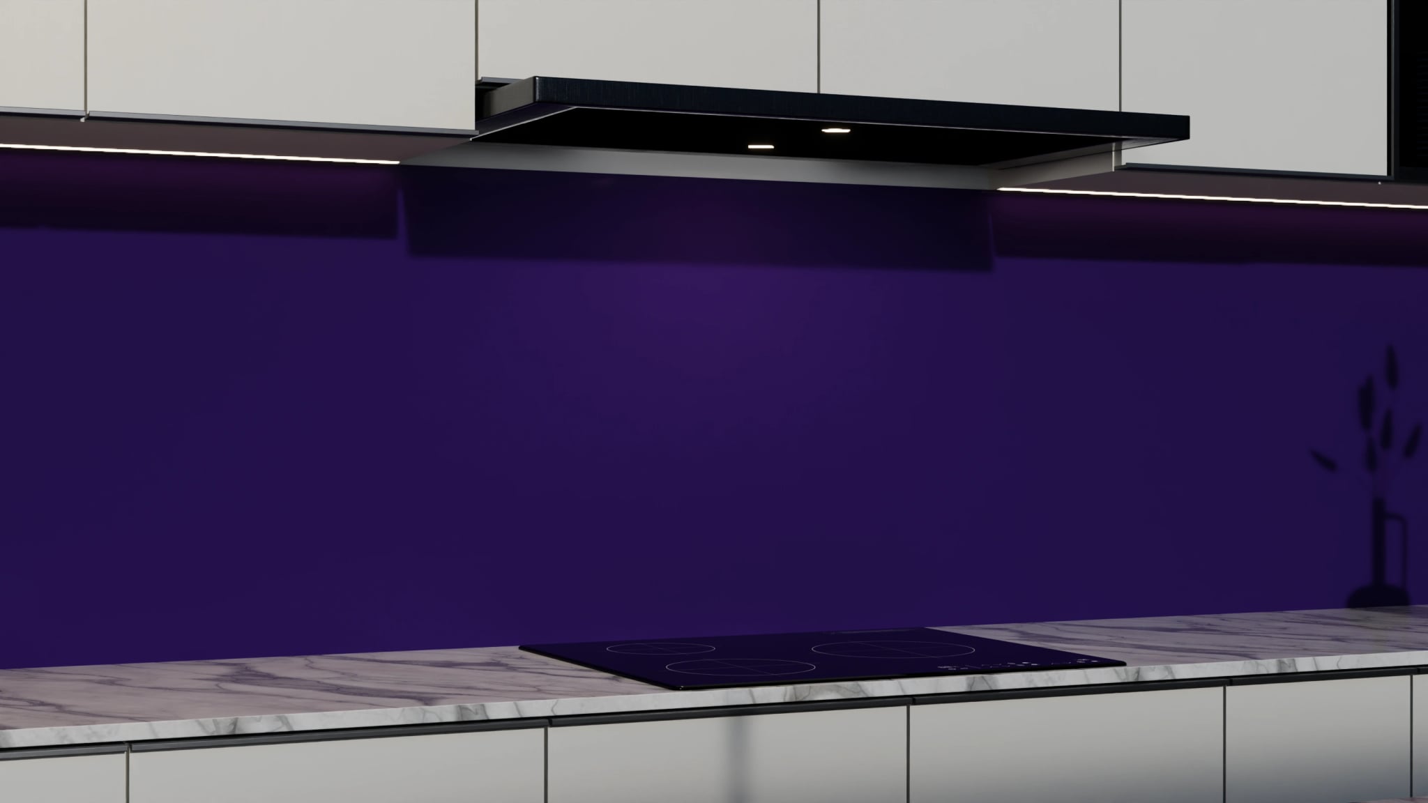 Küchenrückwand - Dunkelviolett – Bild 3
