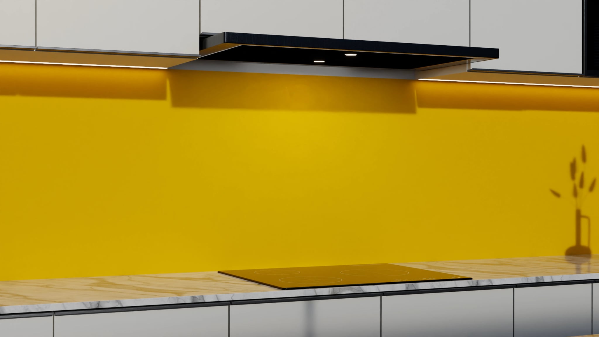 Küchenrückwand - Honiggelb – Bild 3