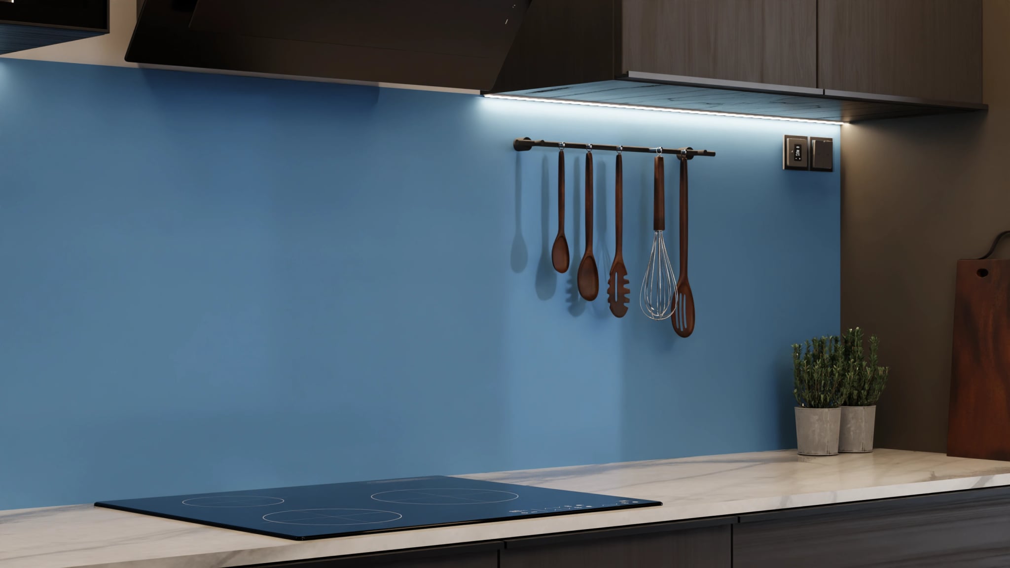 Küchenrückwand - Jeansblau – Bild 7