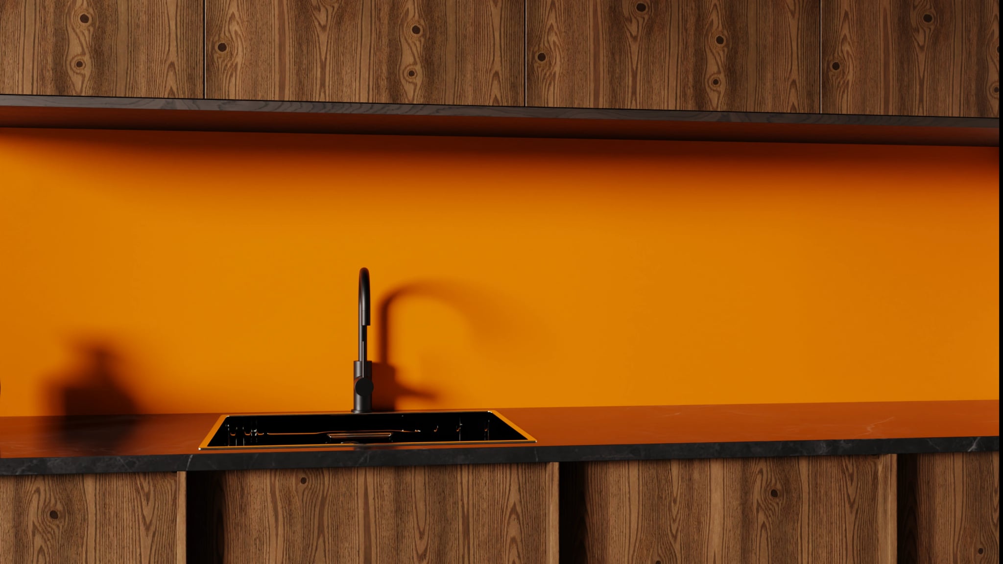 Küchenrückwand - Kupferorange – Bild 1