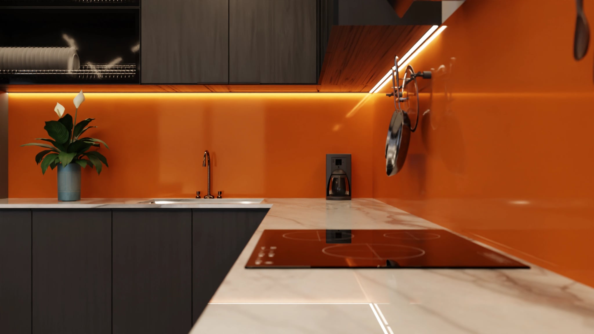 Küchenrückwand - Kupferorange – Bild 6