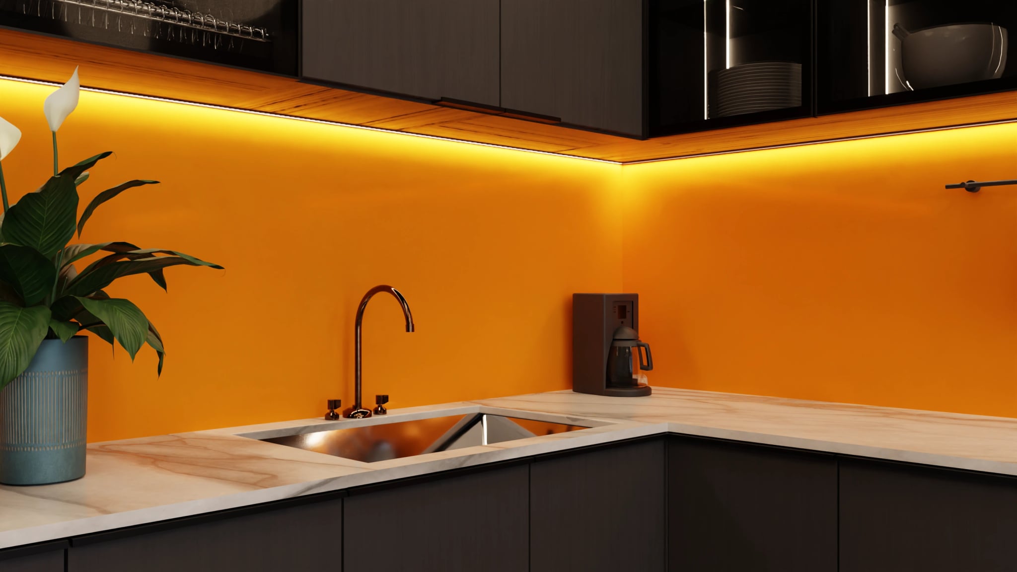 Küchenrückwand - Mandarine – Bild 5