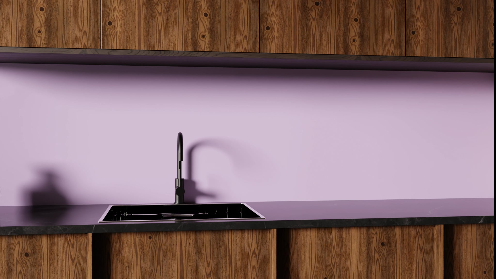 Küchenrückwand - Mauve – Bild 1