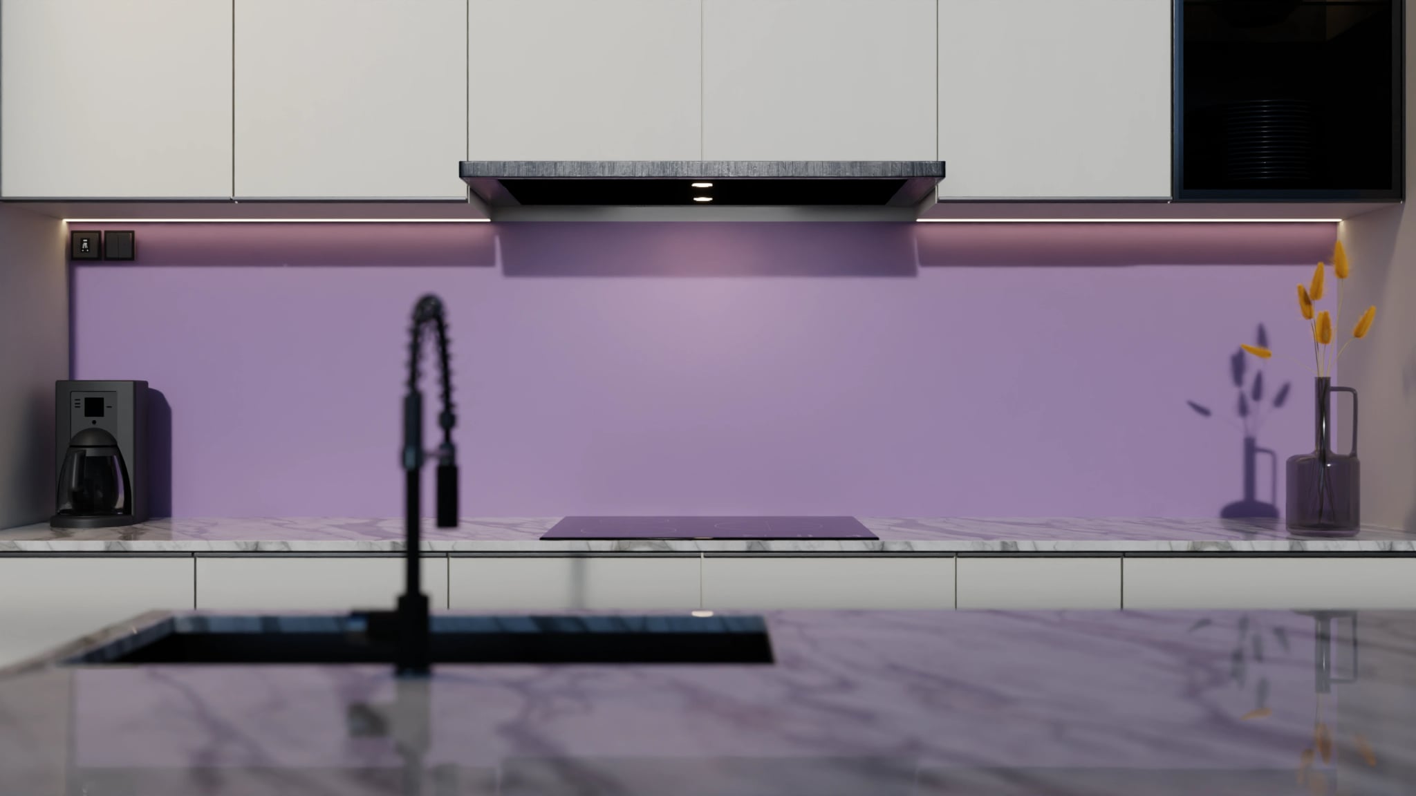 Küchenrückwand - Mauve – Bild 4