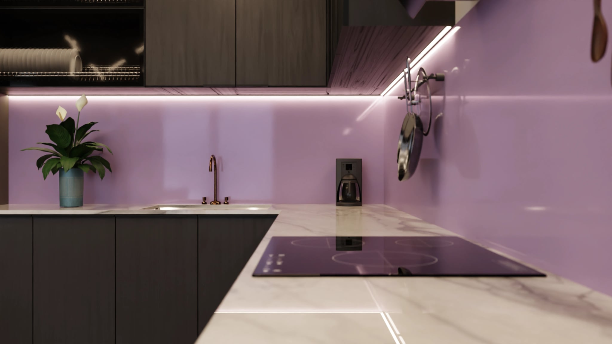 Küchenrückwand - Mauve – Bild 6