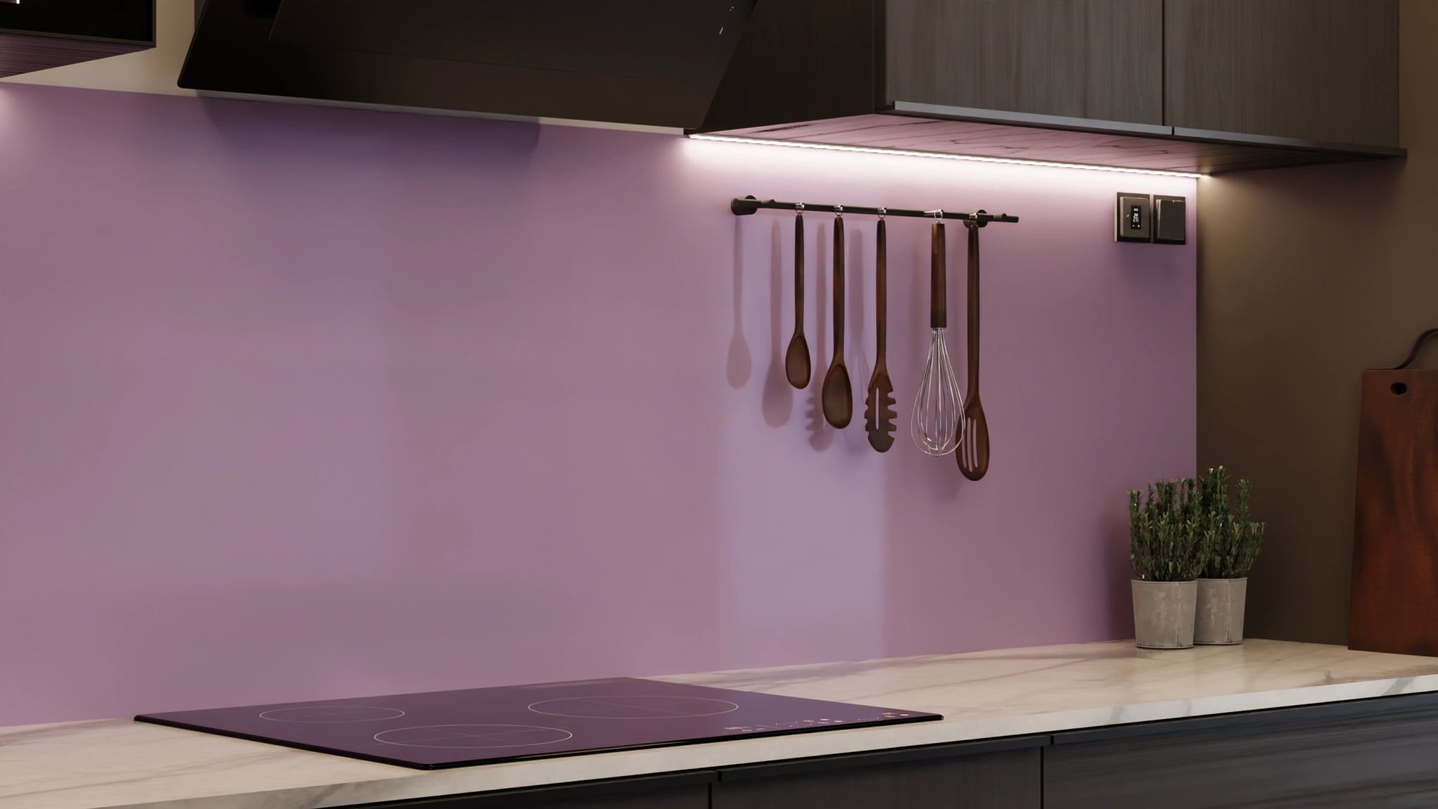 Küchenrückwand - Mauve – Bild 7