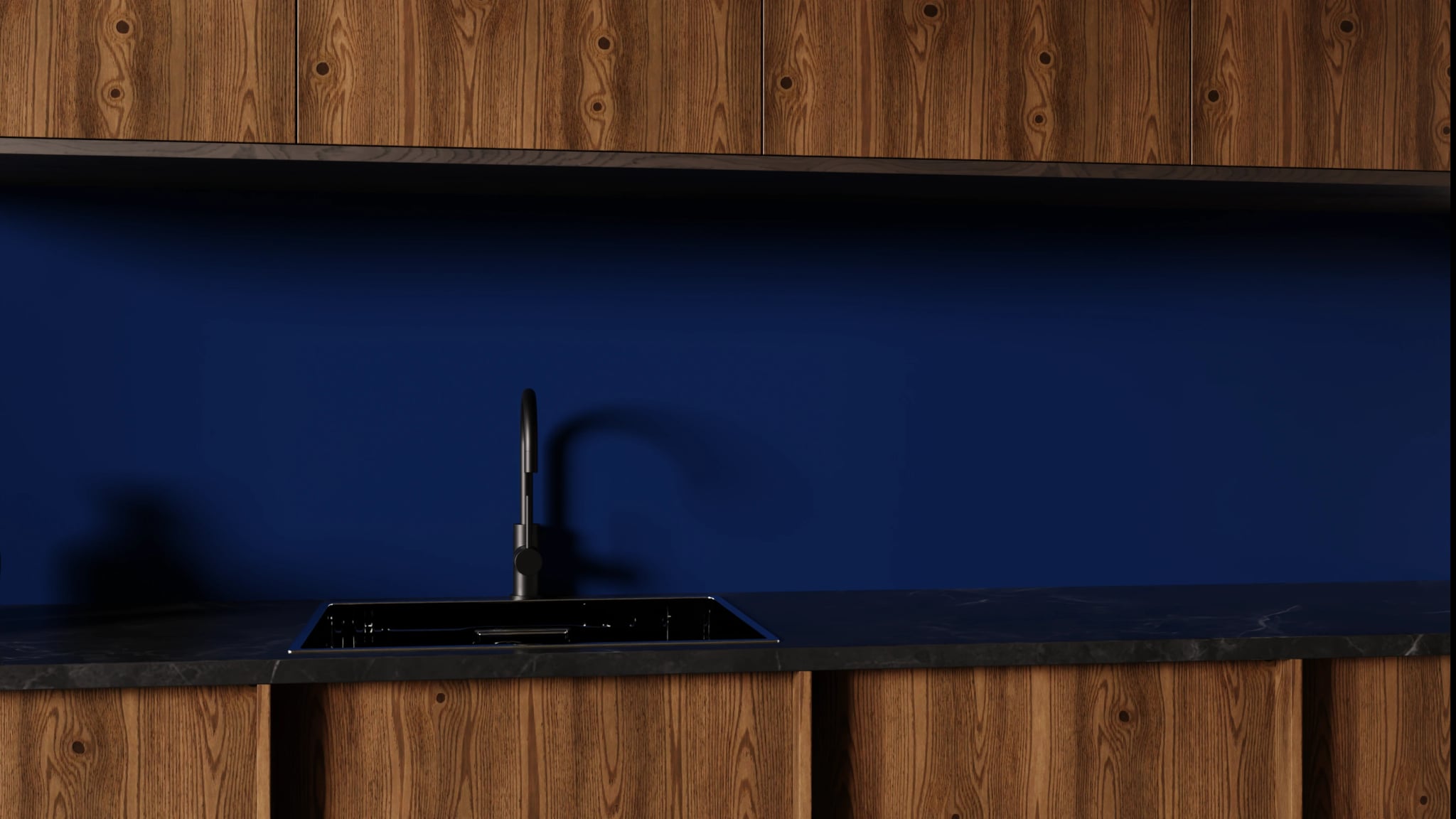 Küchenrückwand - Mitternachtsblau – Bild 1