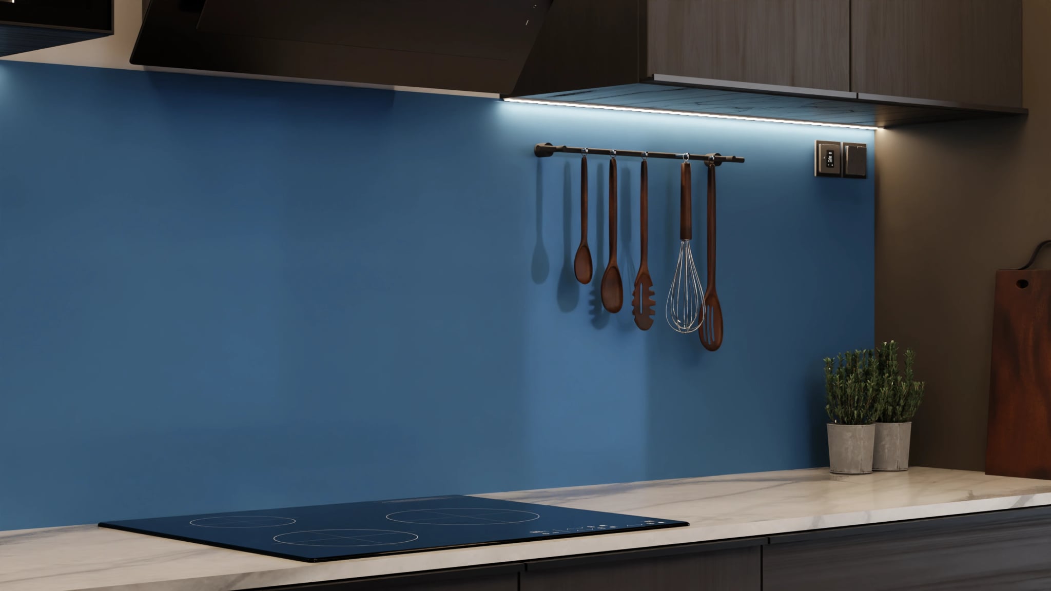 Küchenrückwand - Stahlblau – Bild 7