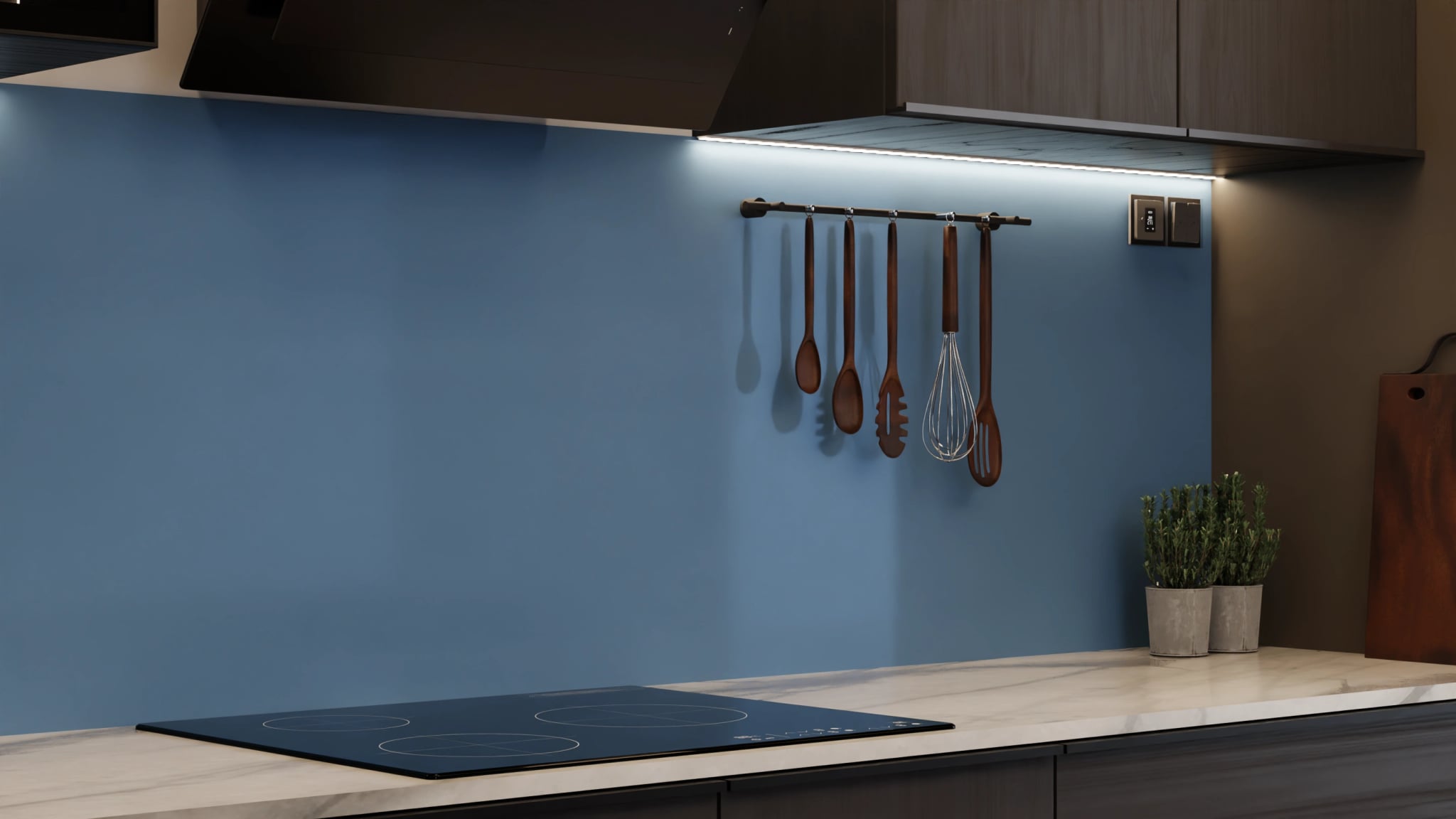 Küchenrückwand - Taubenblau – Bild 7