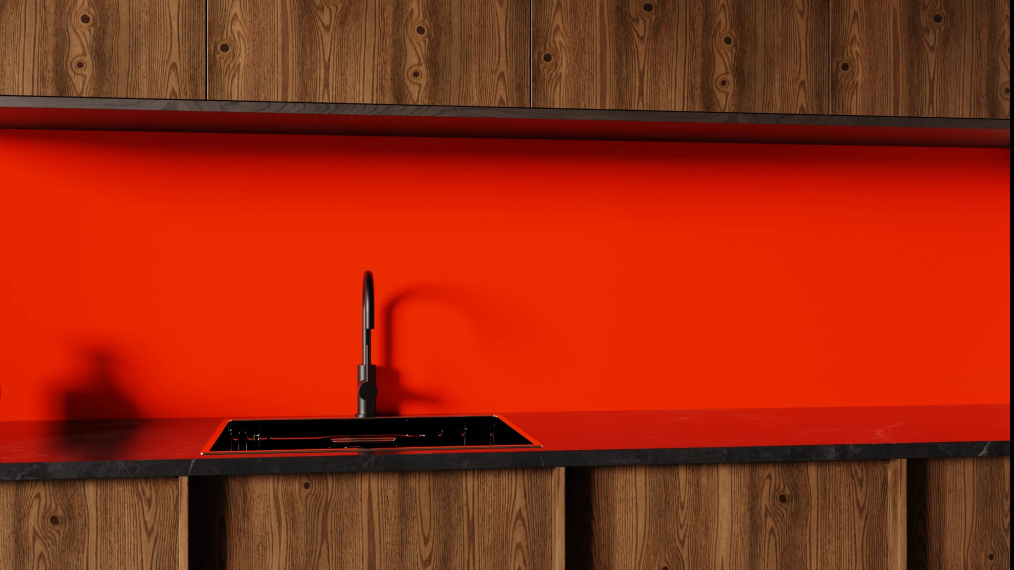 Küchenrückwand - Tomatenrot