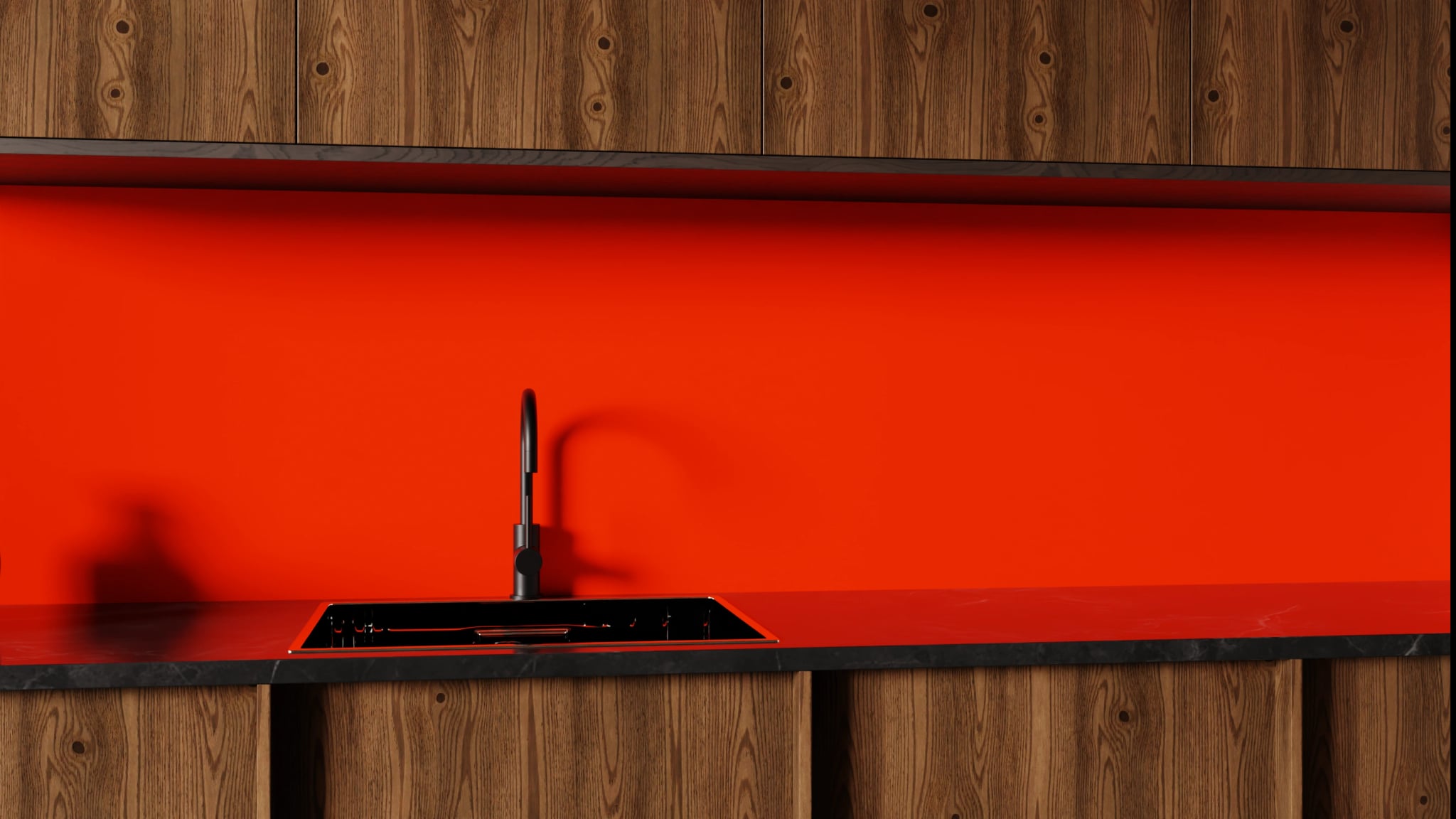 Küchenrückwand - Tomatenrot – Bild 1