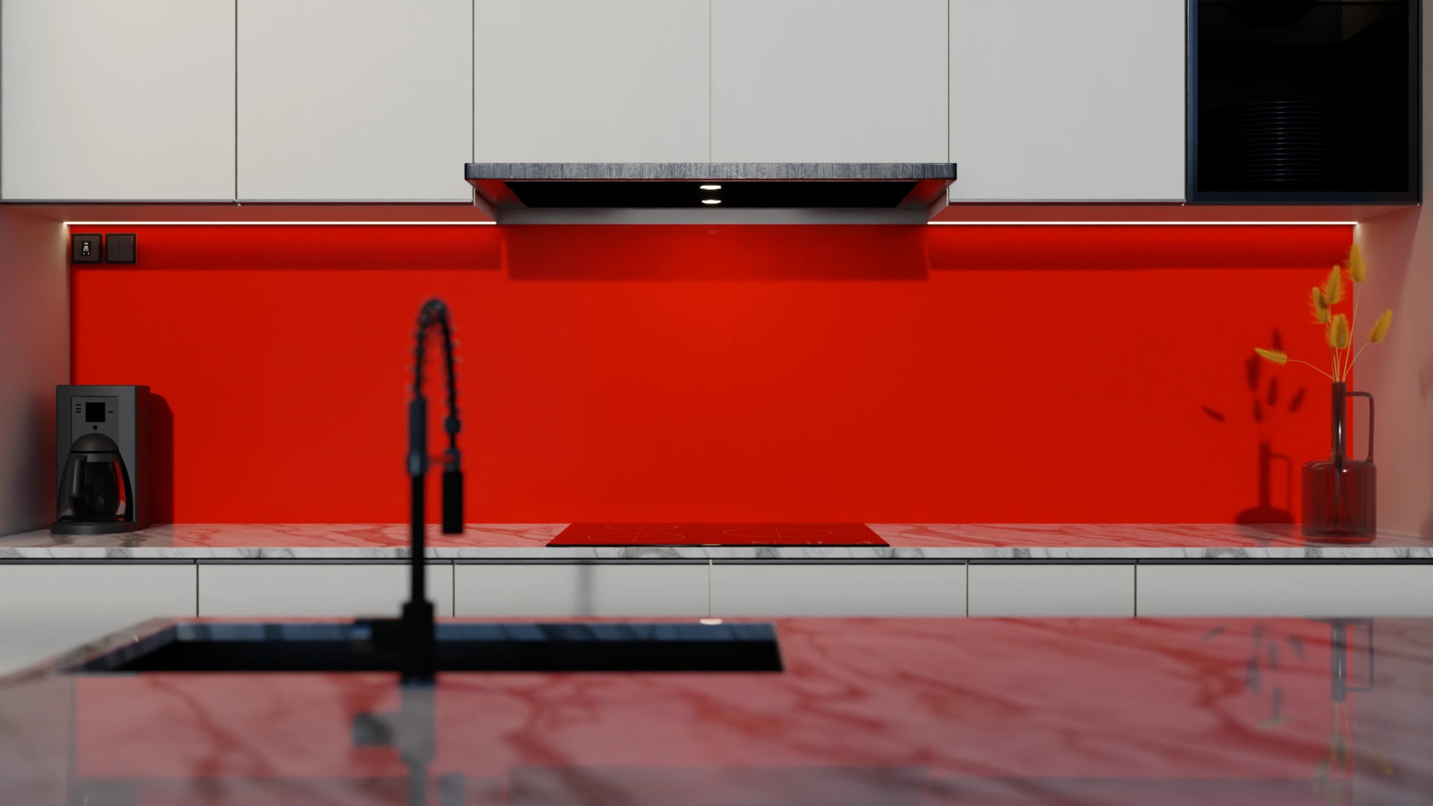 Küchenrückwand - Tomatenrot – Bild 4