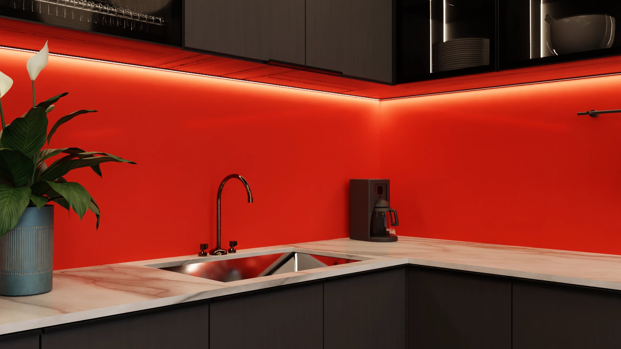 Küchenrückwand - Tomatenrot – Bild 5