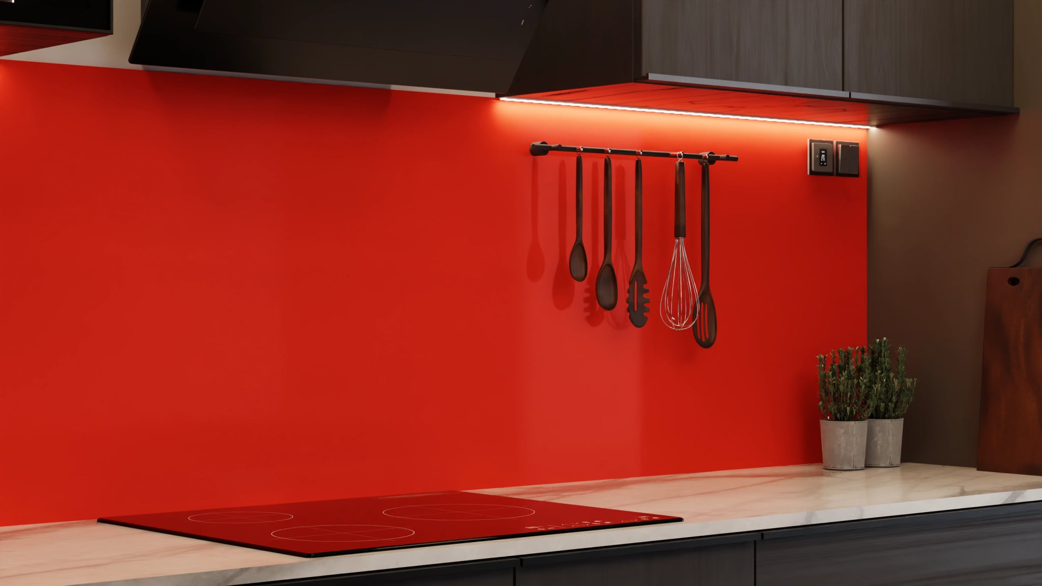Küchenrückwand - Tomatenrot – Bild 7