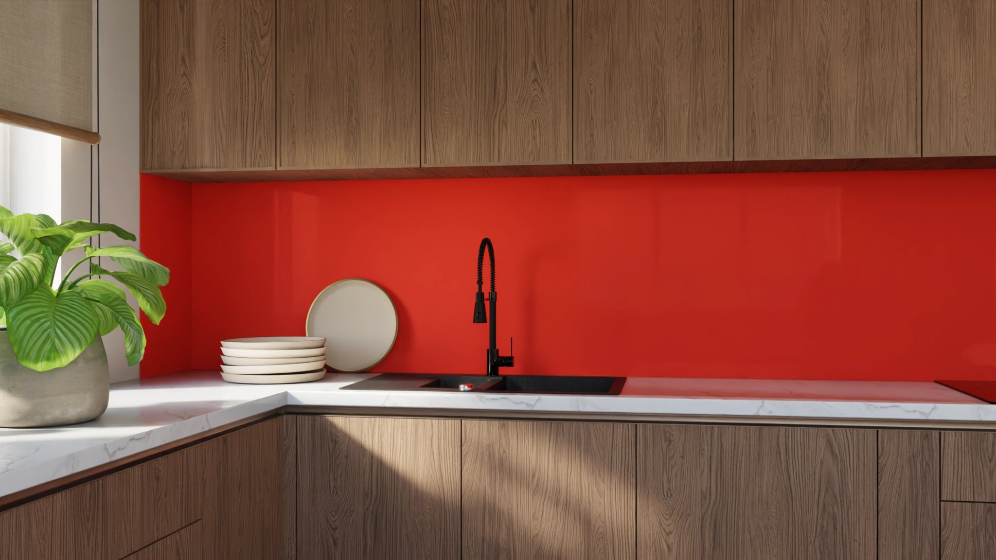 Küchenrückwand - Tomatenrot – Bild 9