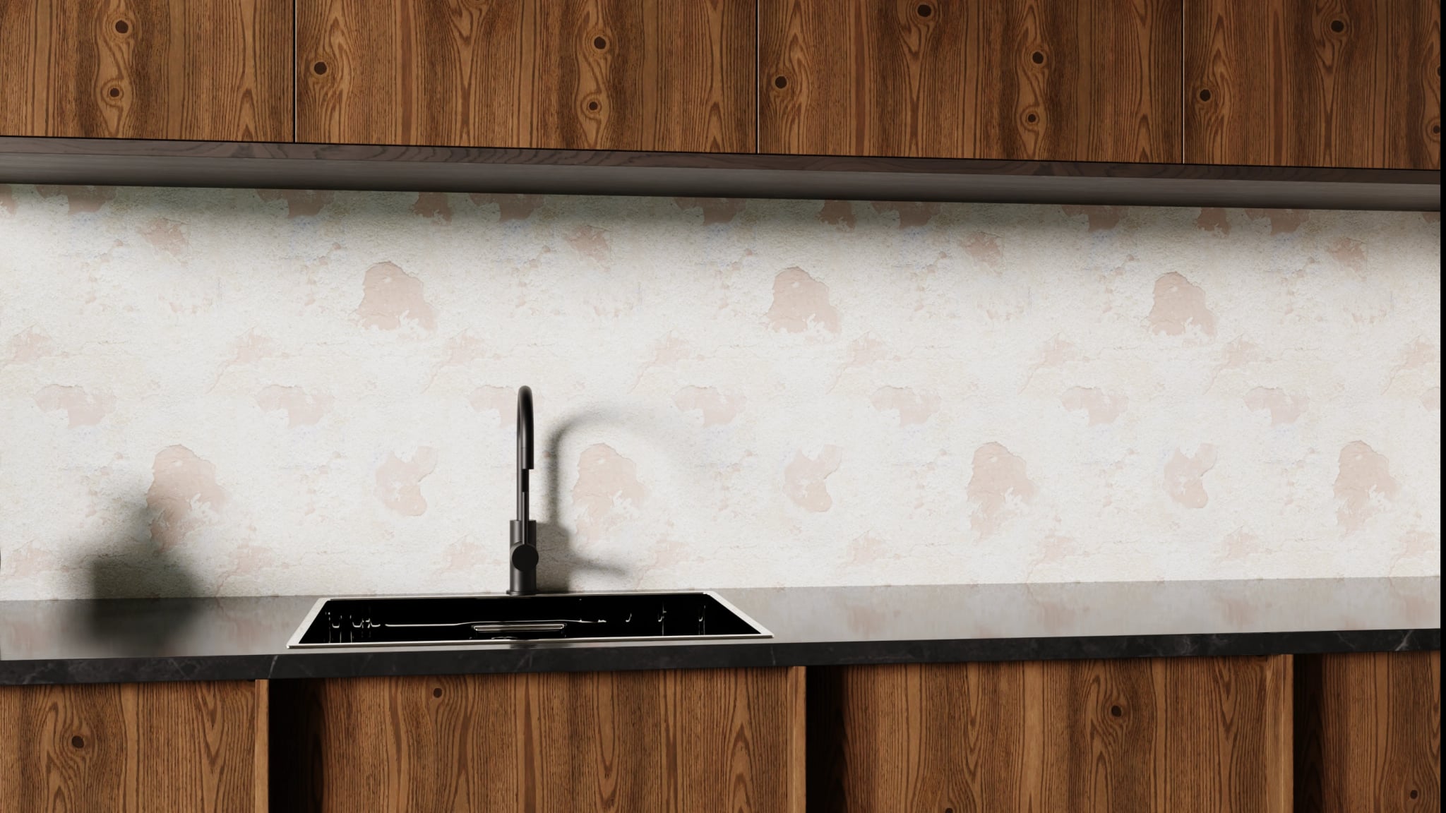 Küchenrückwand - Putz Vintage Beige – Bild 1