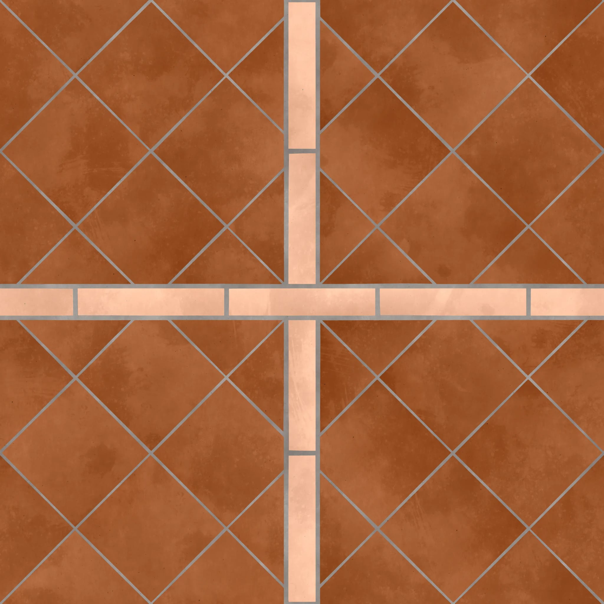 Küchenrückwand - Rautenfliesen Terrakotta – Bild 11