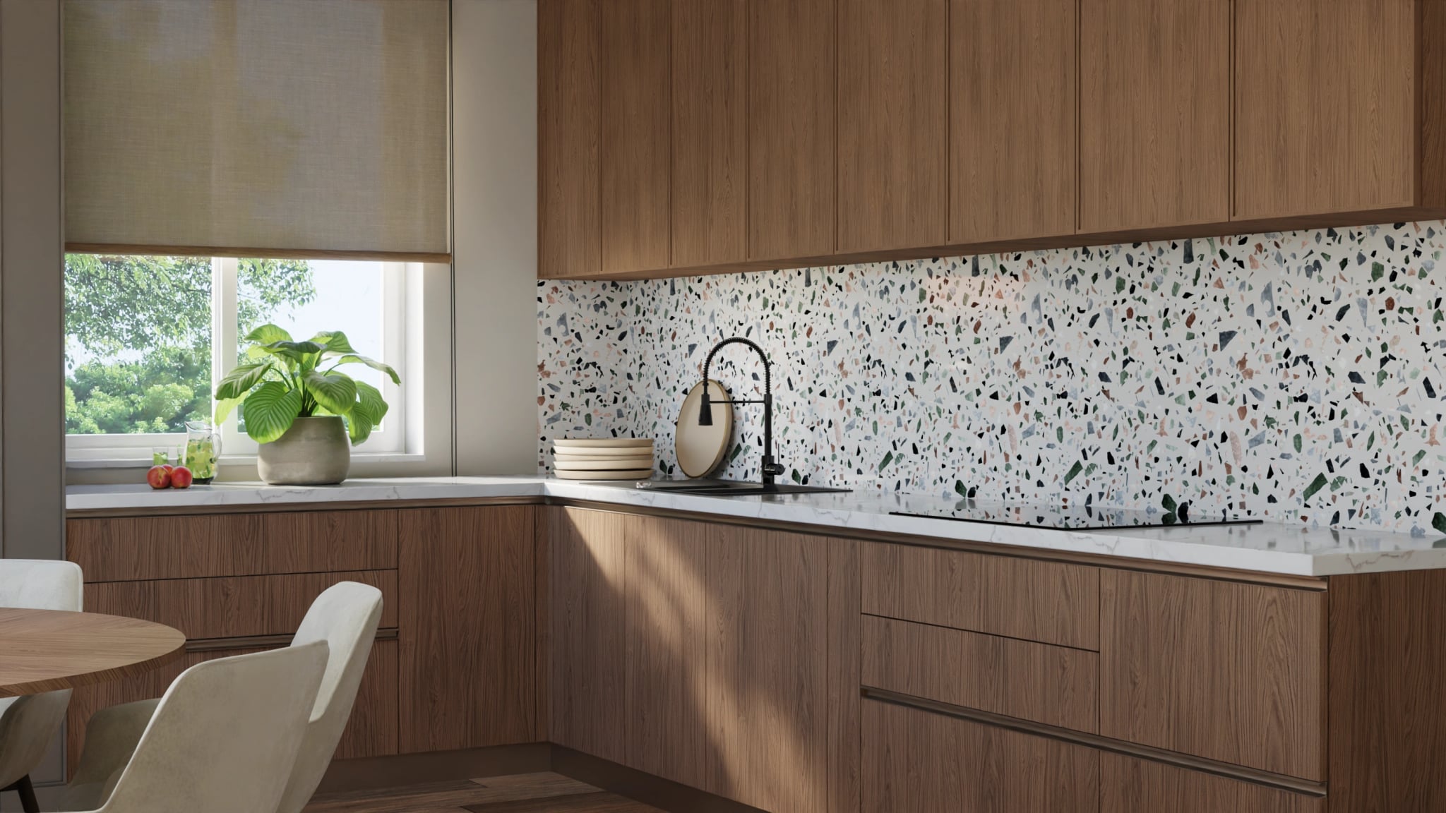 Küchenrückwand - Terrazzo Waldgrün – Bild 8