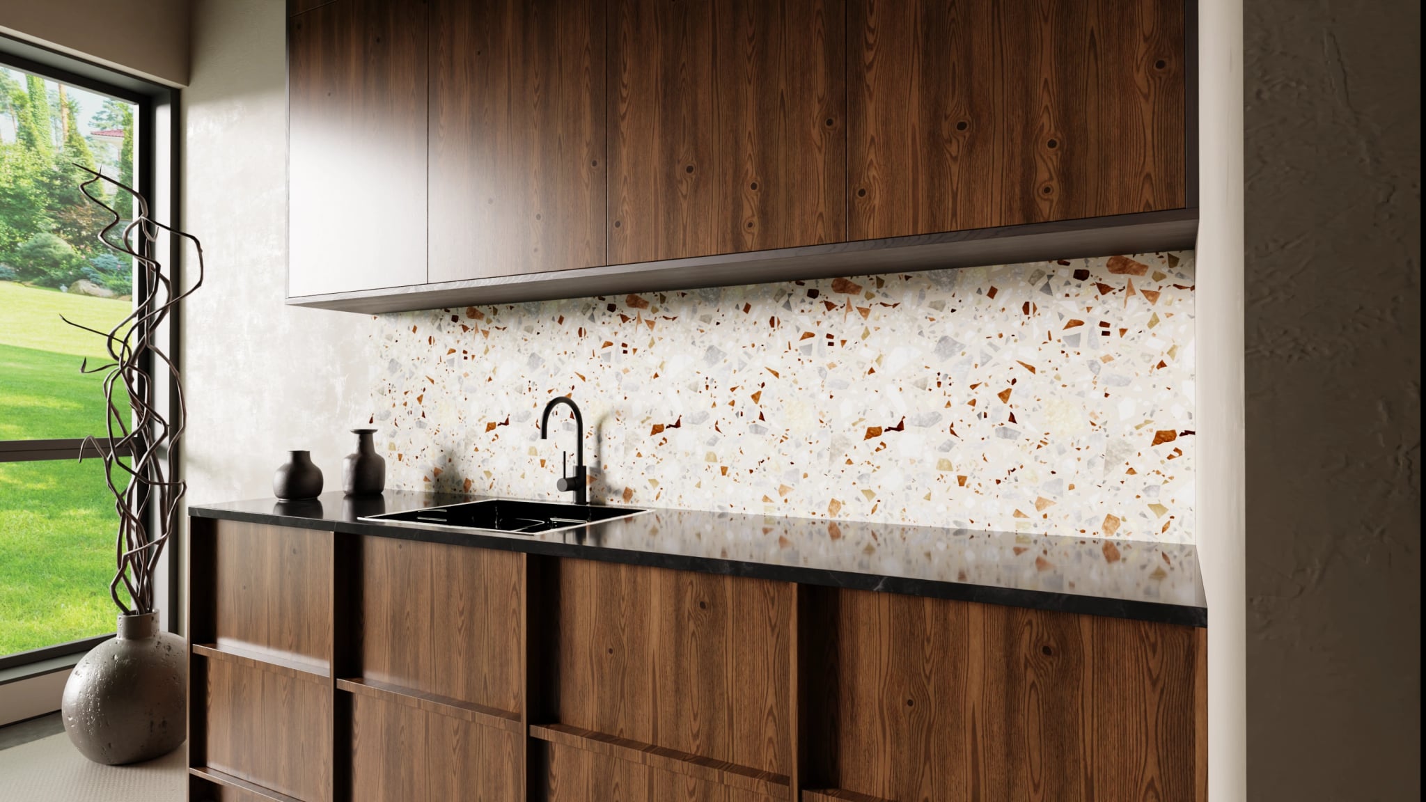 Küchenrückwand - Terrazzo Naturstein – Bild 2
