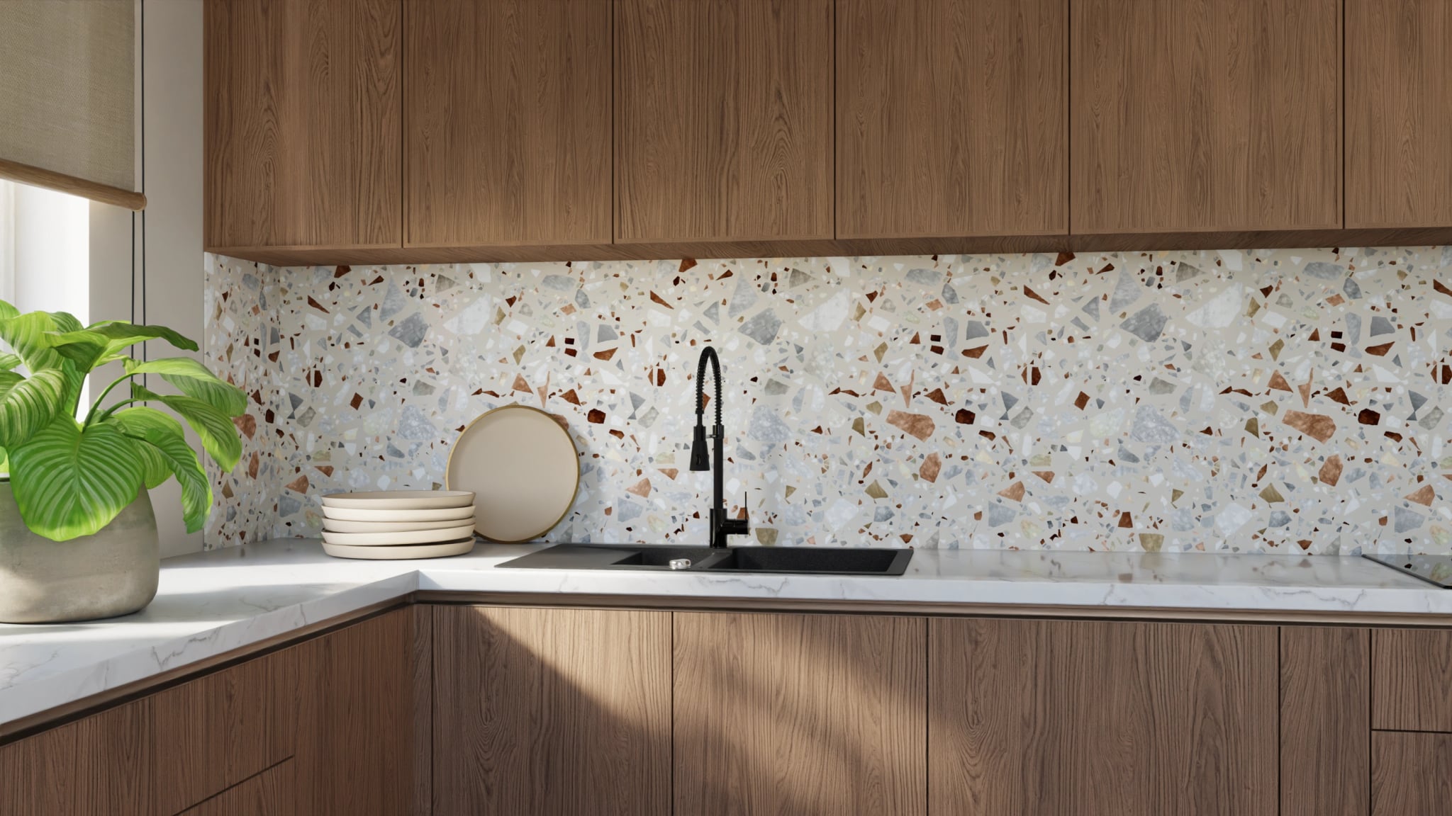 Küchenrückwand - Terrazzo Naturstein – Bild 9