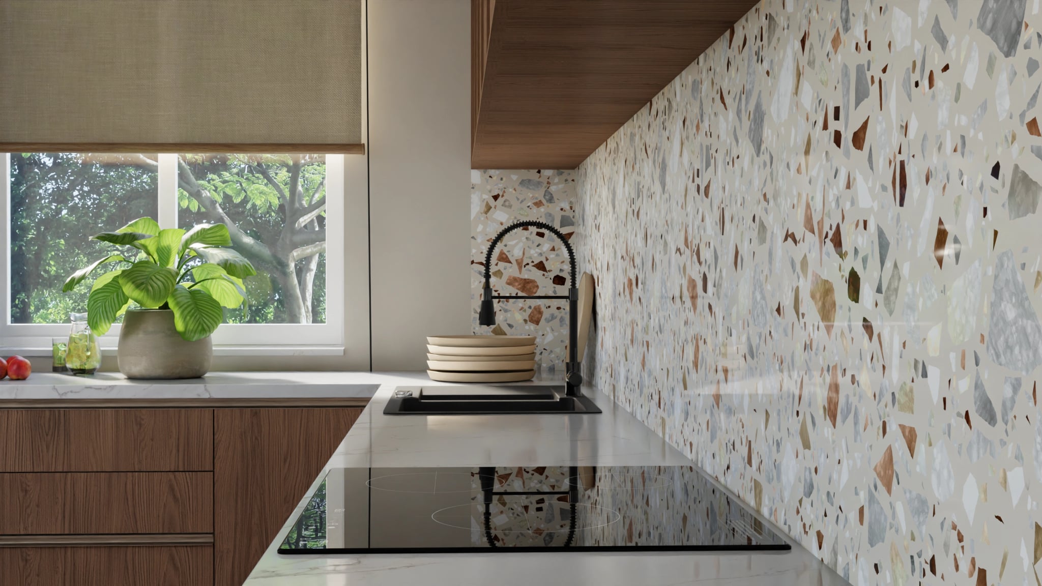 Küchenrückwand - Terrazzo Naturstein – Bild 10