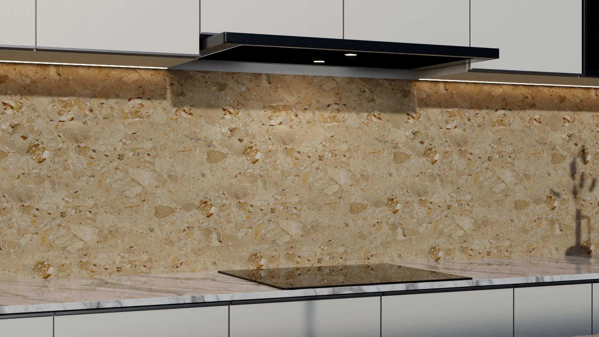 Küchenrückwand - Terrazzo Sandstein – Bild 3