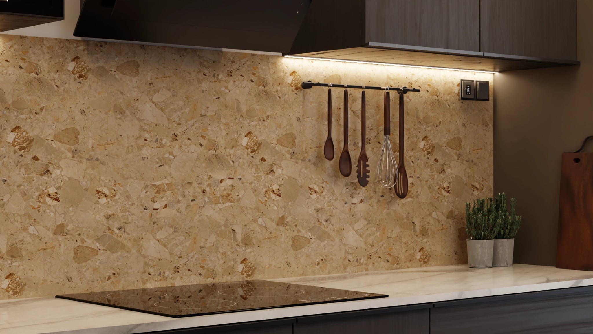 Küchenrückwand - Terrazzo Sandstein – Bild 7