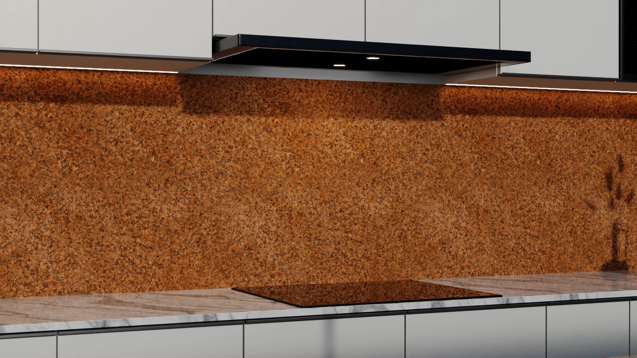 Küchenrückwand - Granit Kupferrot – Bild 3