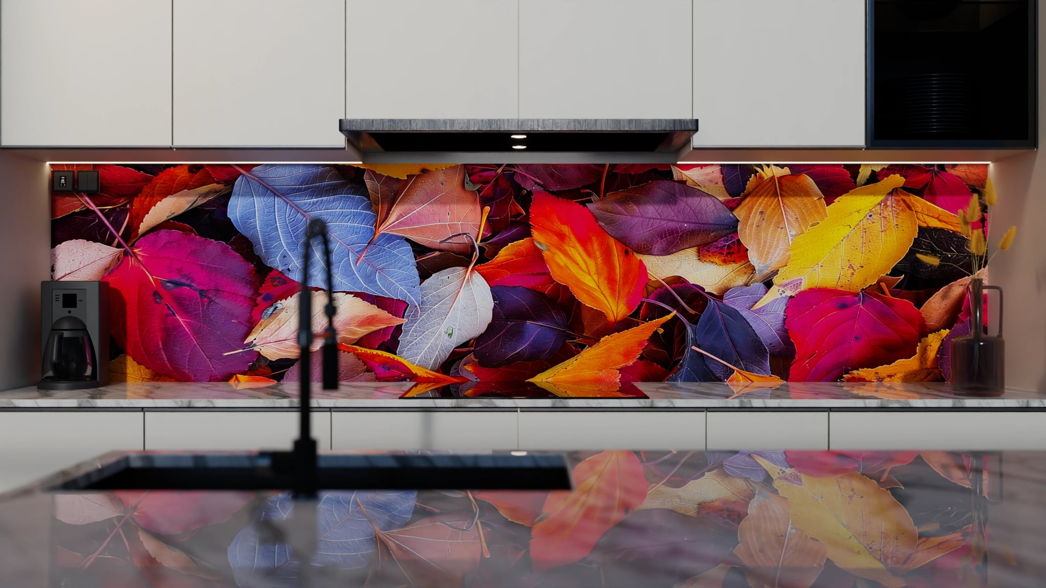 Küchenrückwand - Herbstlaub Bunt – Bild 4