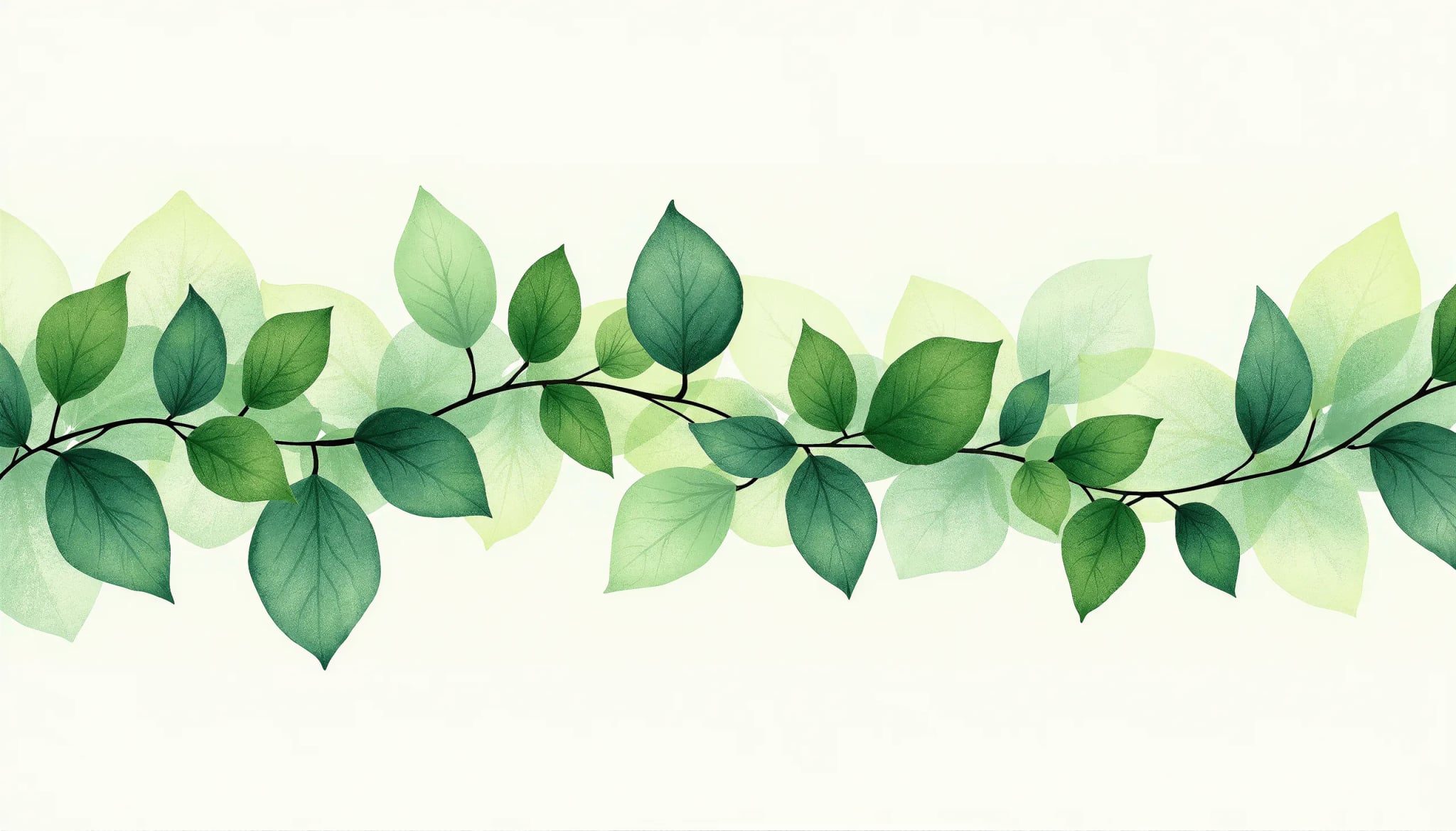 Küchenrückwand - Blätterranke Aquarell – Bild 11