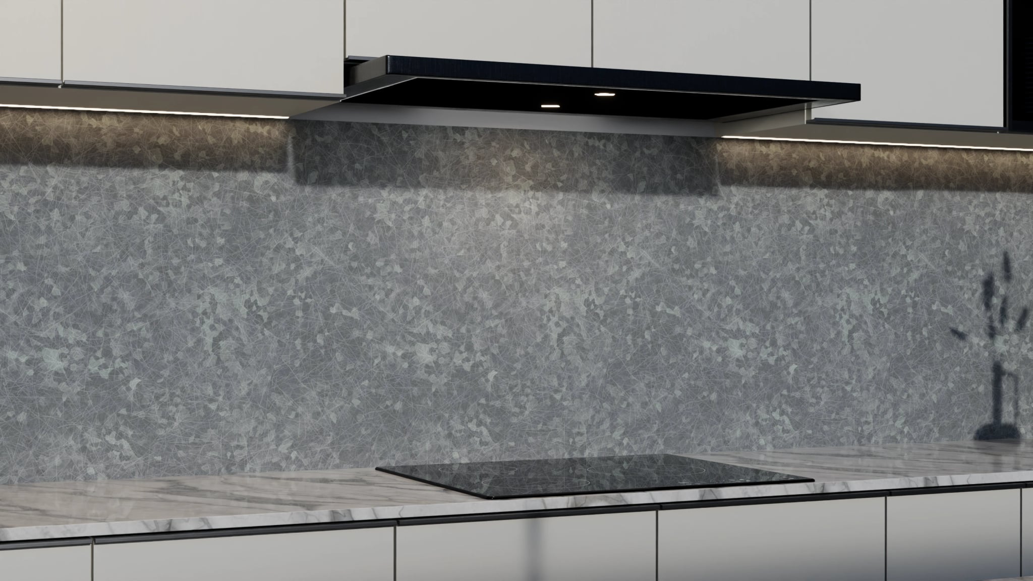 Küchenrückwand - Metall Verzinkt Kratzer – Bild 3