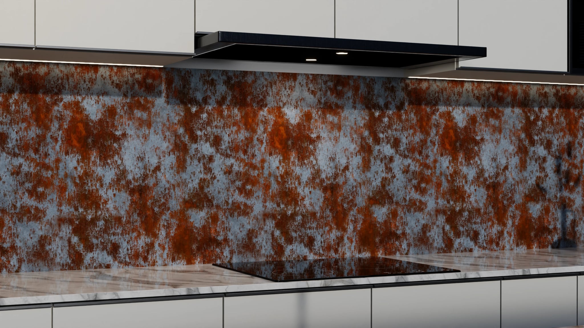 Küchenrückwand - Metall Rost Intensiv – Bild 3
