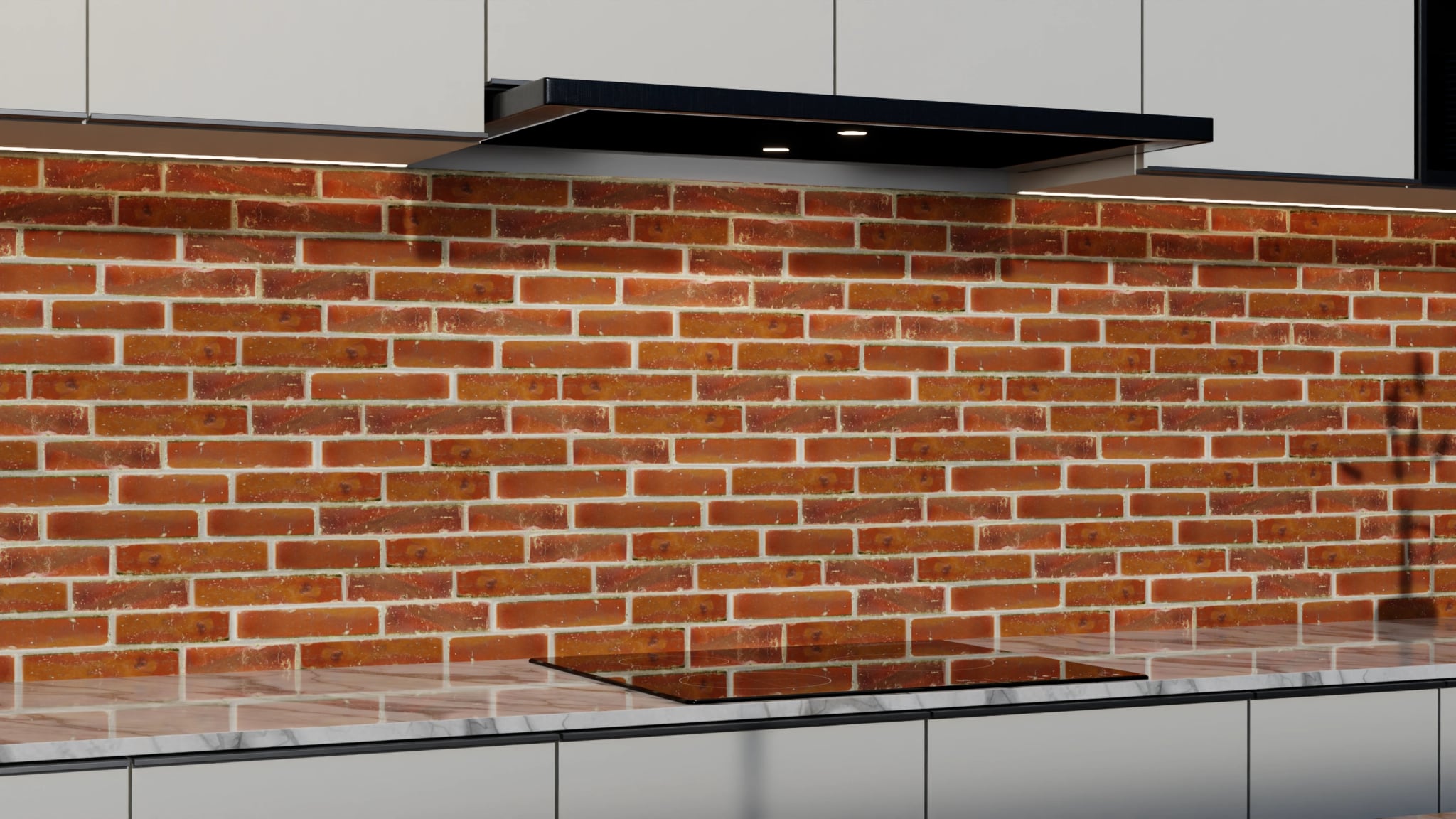 Küchenrückwand - Backstein Rot Klassisch – Bild 3