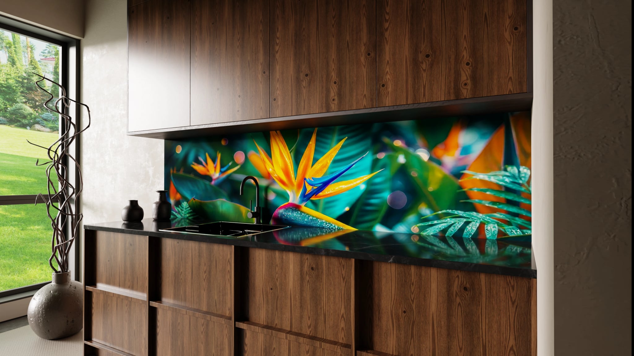 Küchenrückwand - Strelitzie Paradiesvogel – Bild 2