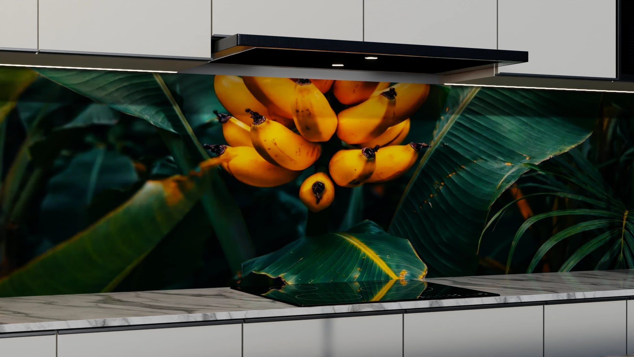 Küchenrückwand - Banane Tropisch Goldgelb – Bild 3