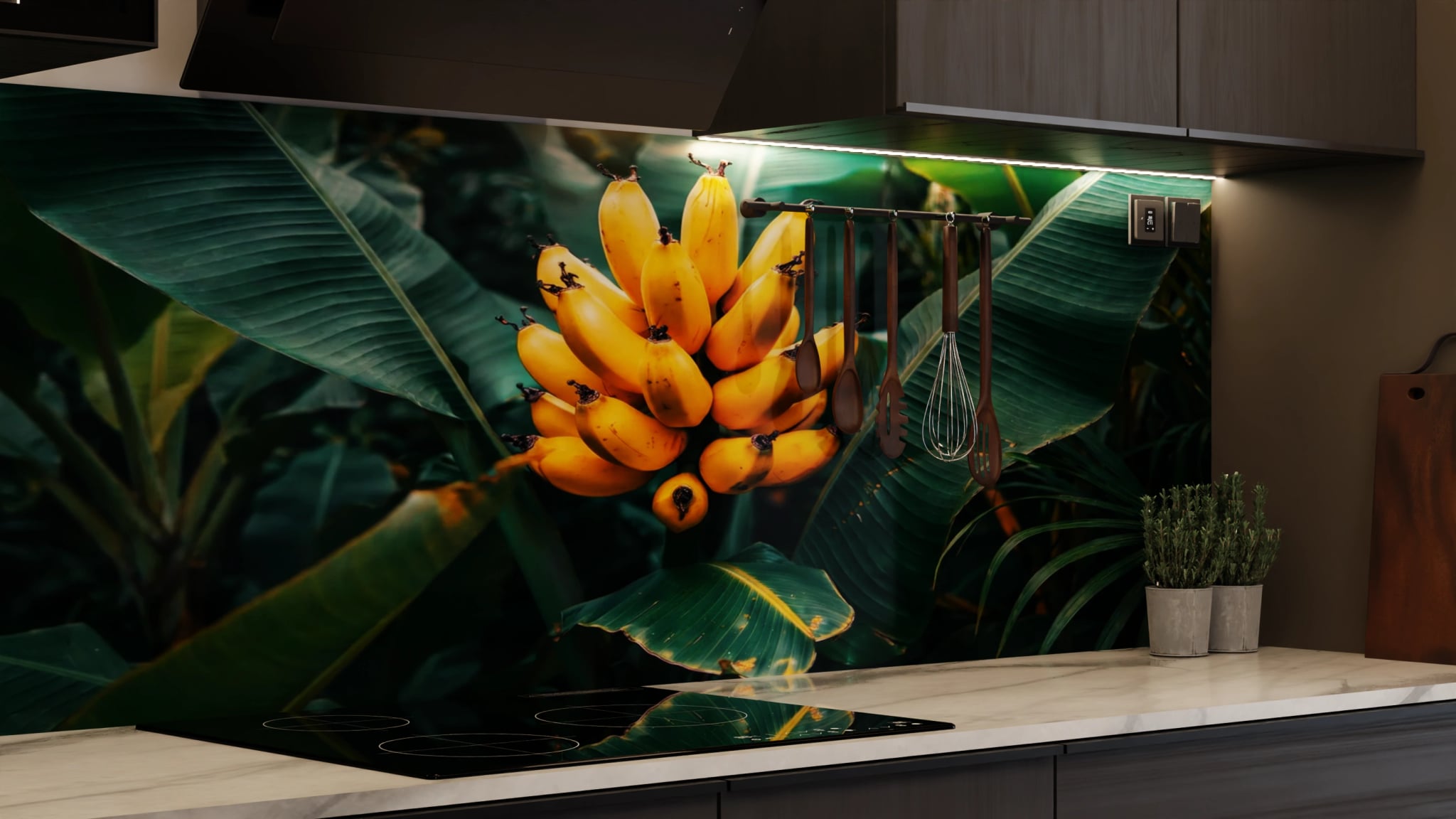 Küchenrückwand - Banane Tropisch Goldgelb – Bild 7